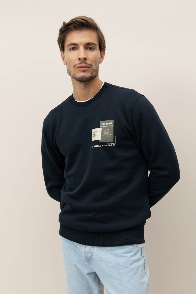 Sweatshirt Regular Fit Estampada