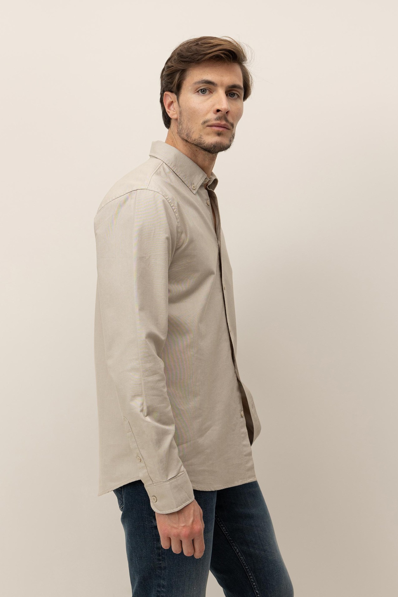 Camisa Oxford de Algodo