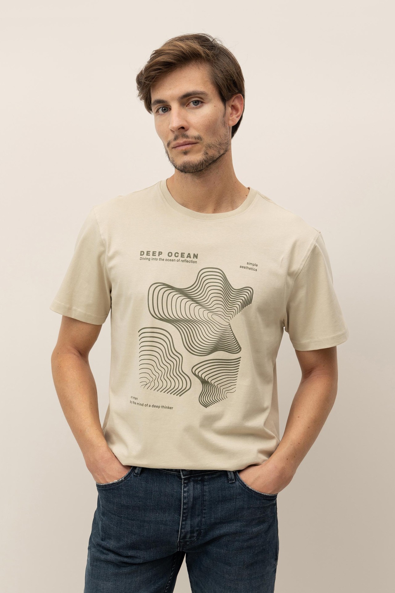 T-Shirt de Algodo com Estampado