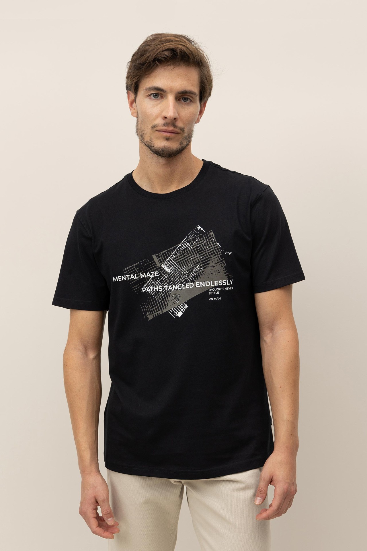 T-Shirt de Algodo com Estampado