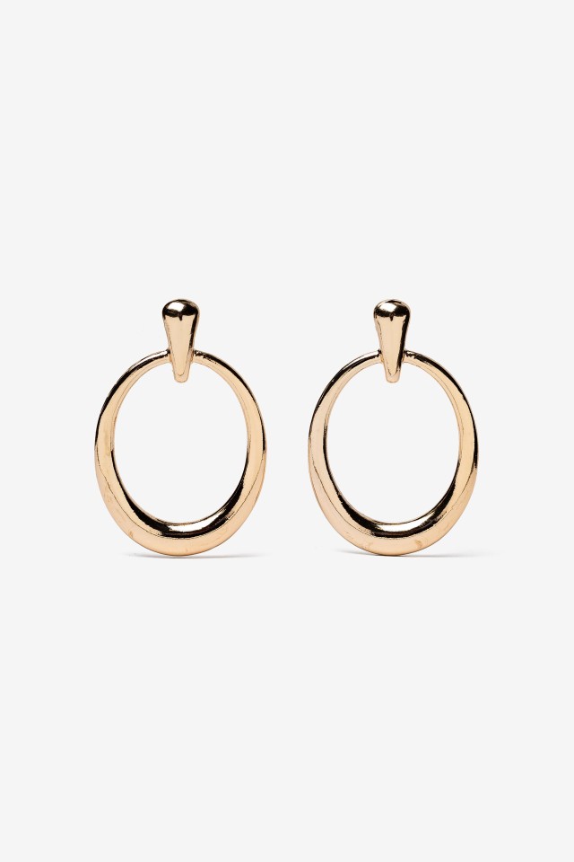 Hoop Pendant Earrings