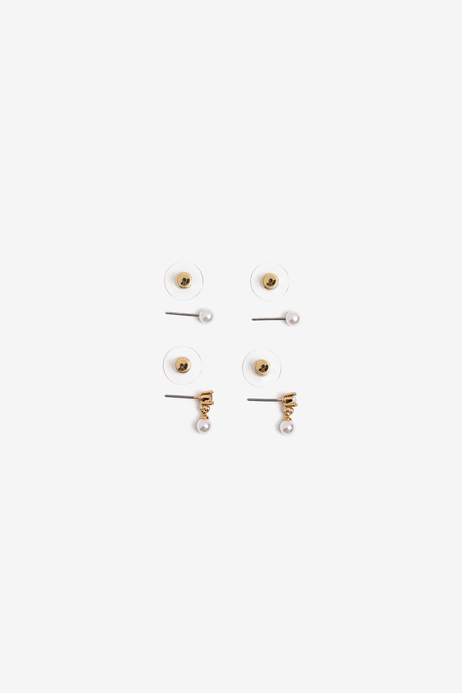 Pack of 2 Pearl-Effect Earrings