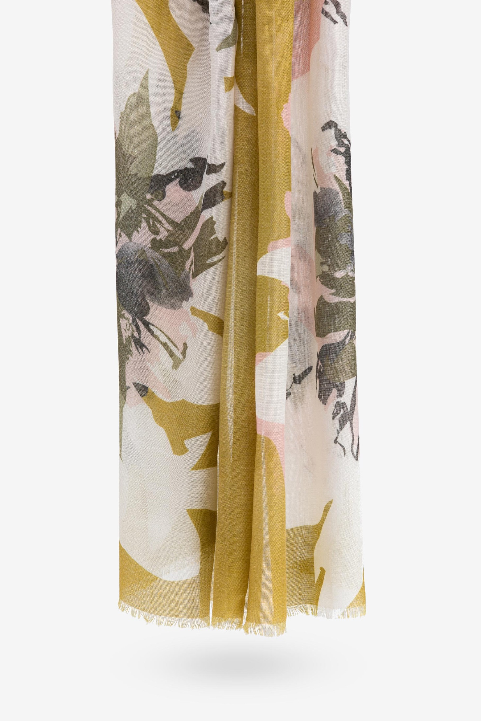 Pauelo Estampado Floral Semitransparente