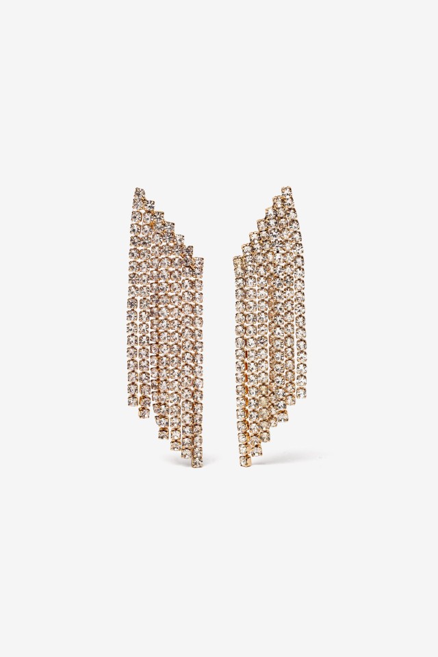Shiny Fringe Earrings