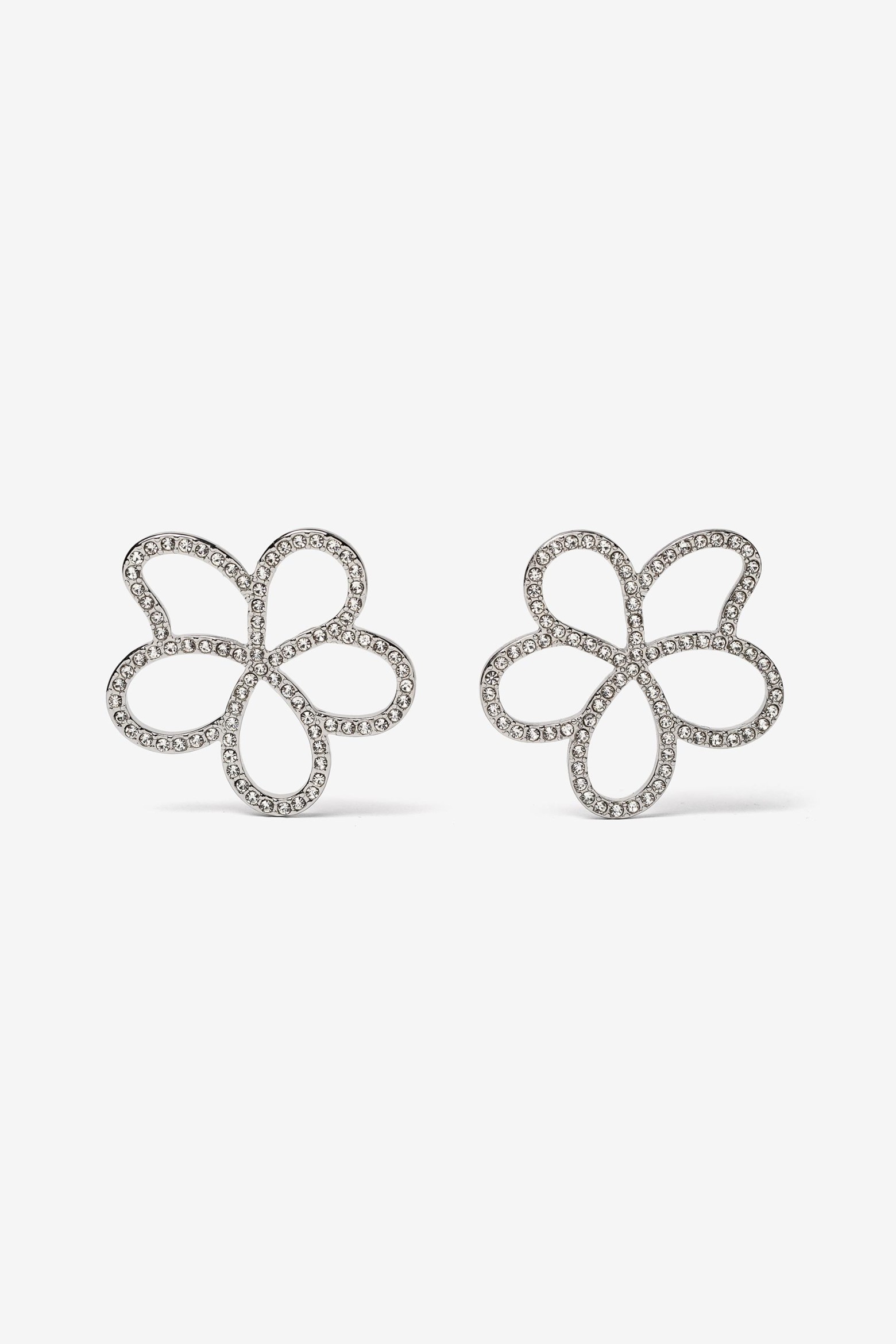 Pendientes Florales Brillantes
