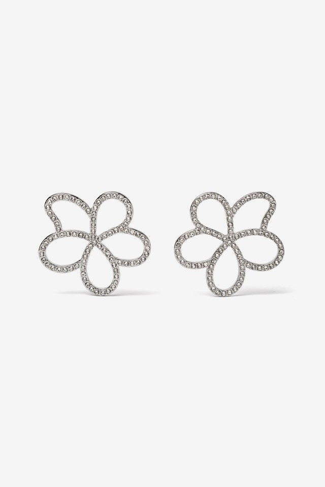 Shiny Floral Earrings