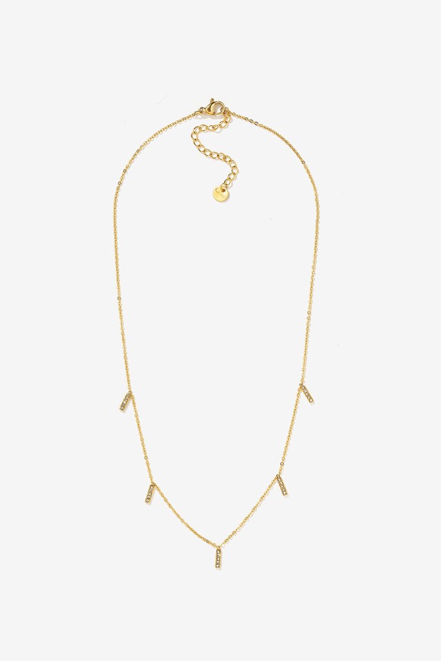 Collar de Acero con Colgantes