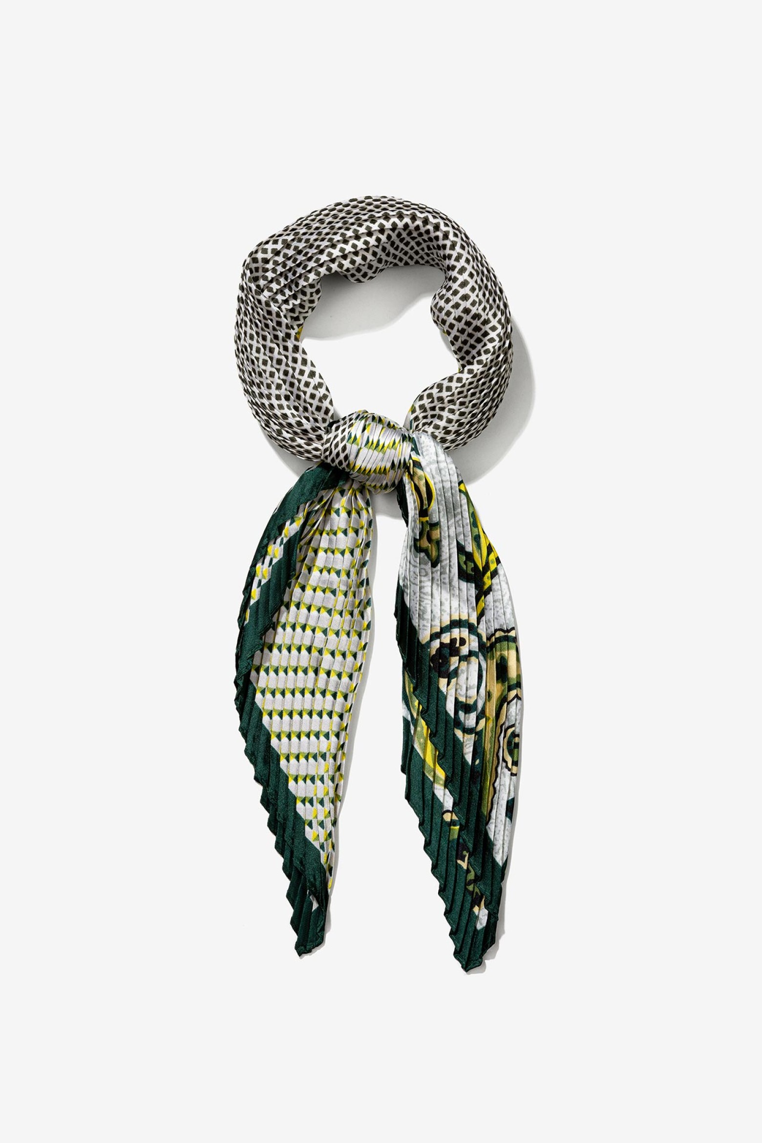 Pleated Printed Bandana