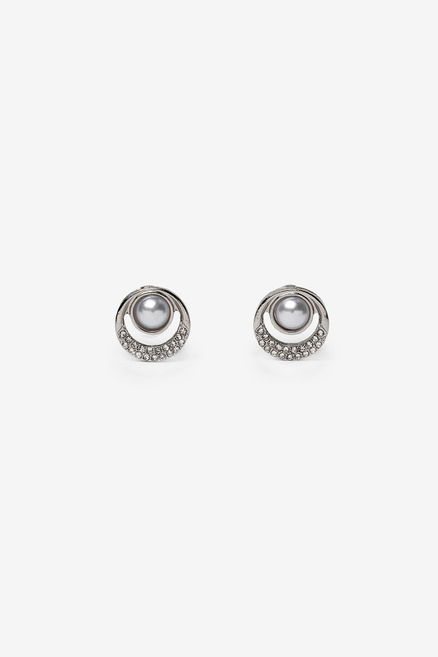 Circular Earrings with Stones
