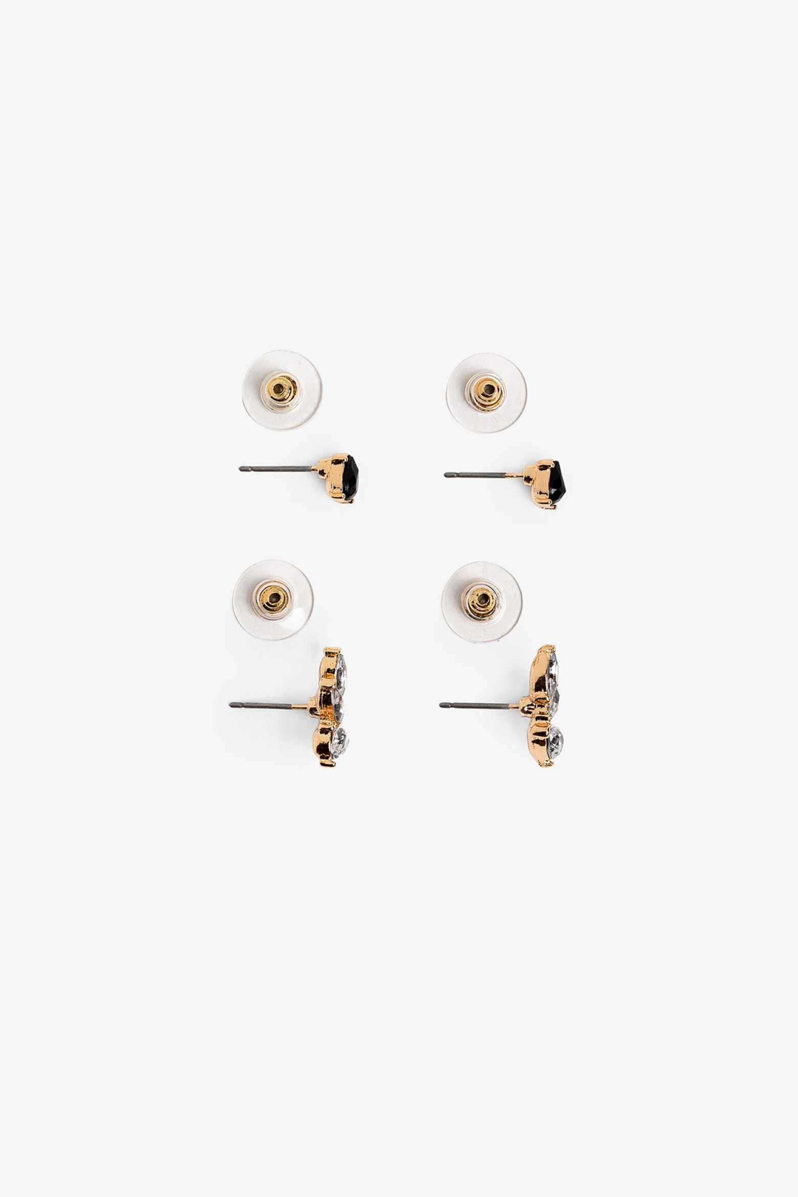 Pack of 2 Two-Tone Jewelry Earrings