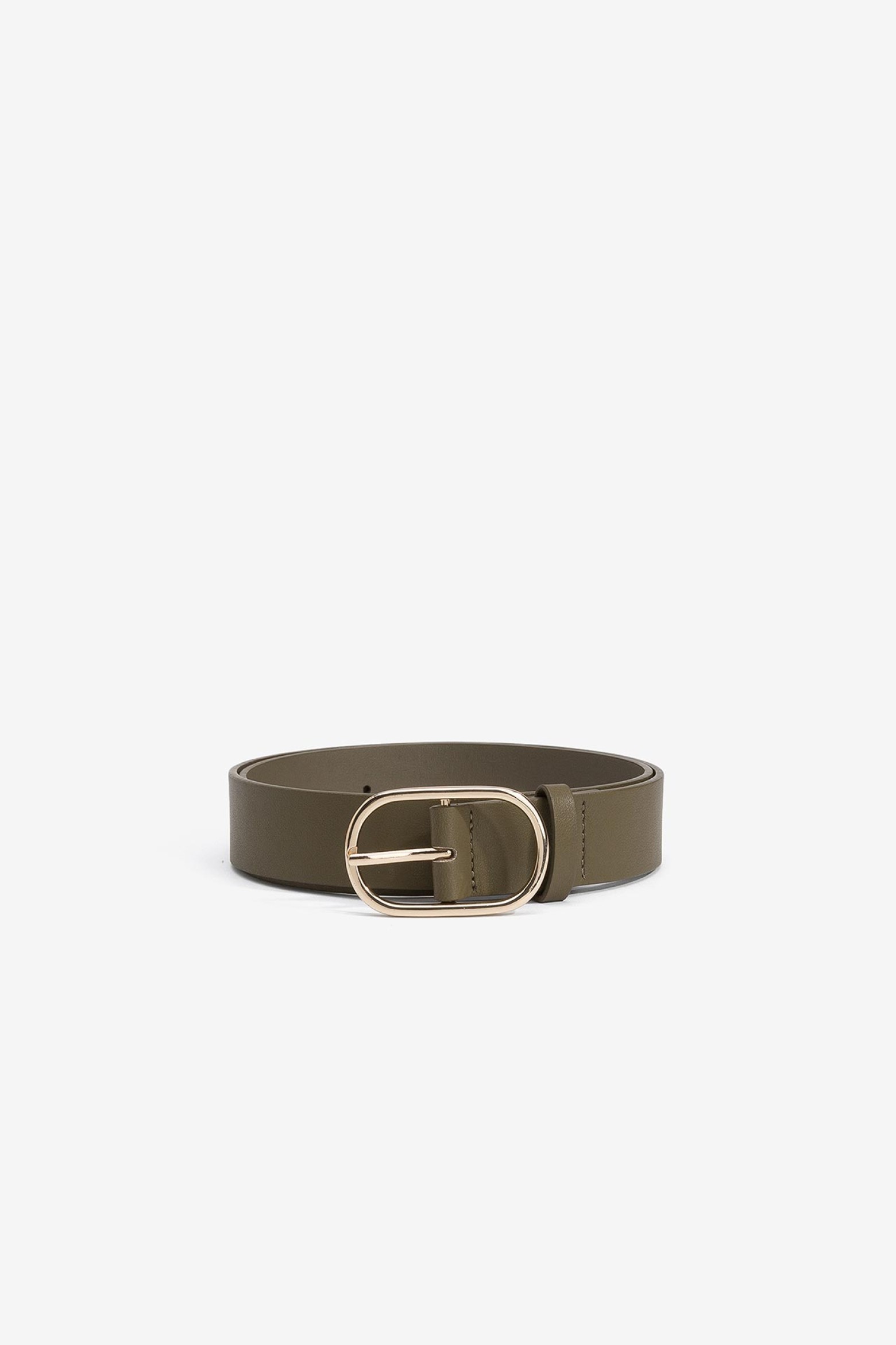 Belt with Oval Buckle