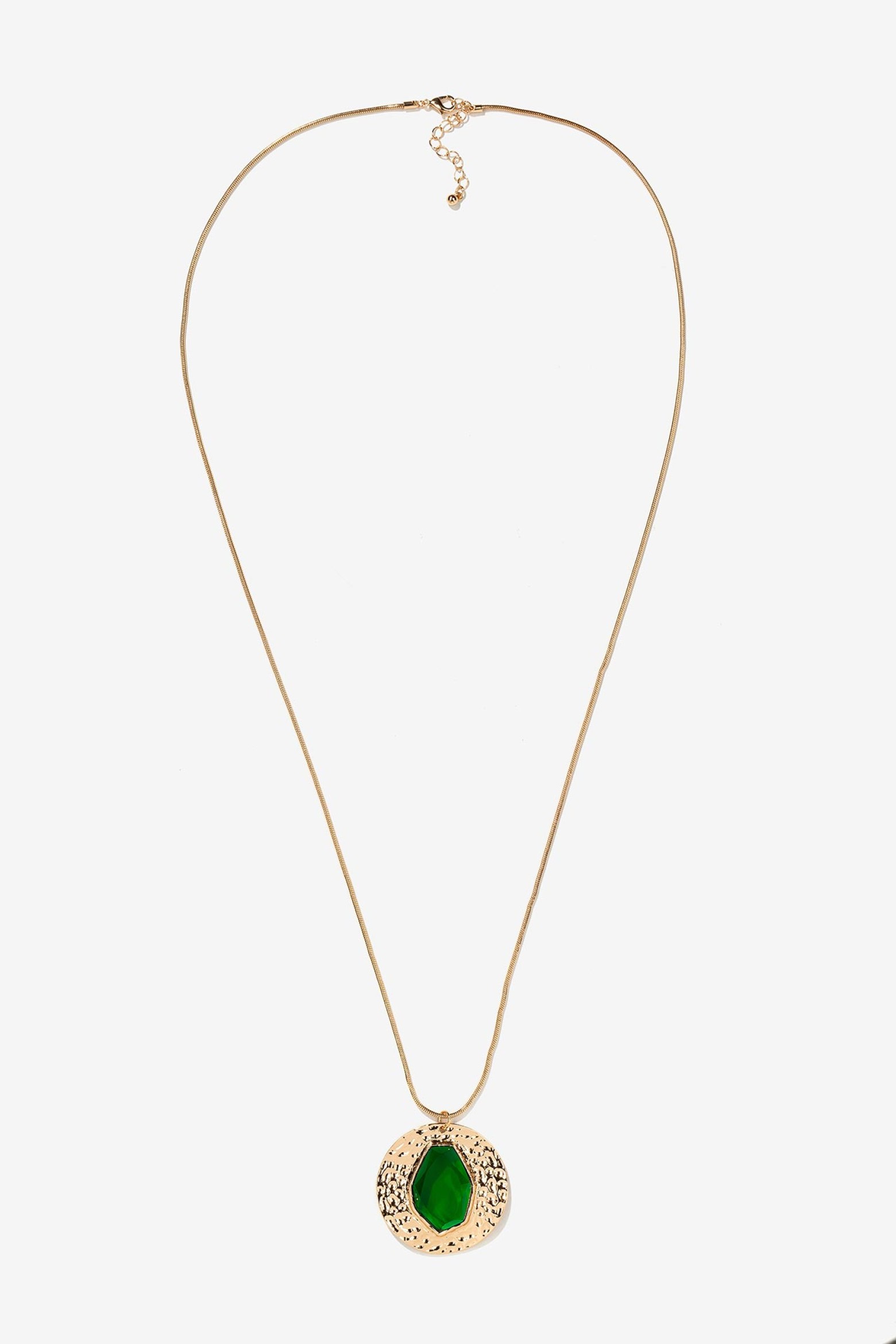 Long Necklace with Combined Pendant