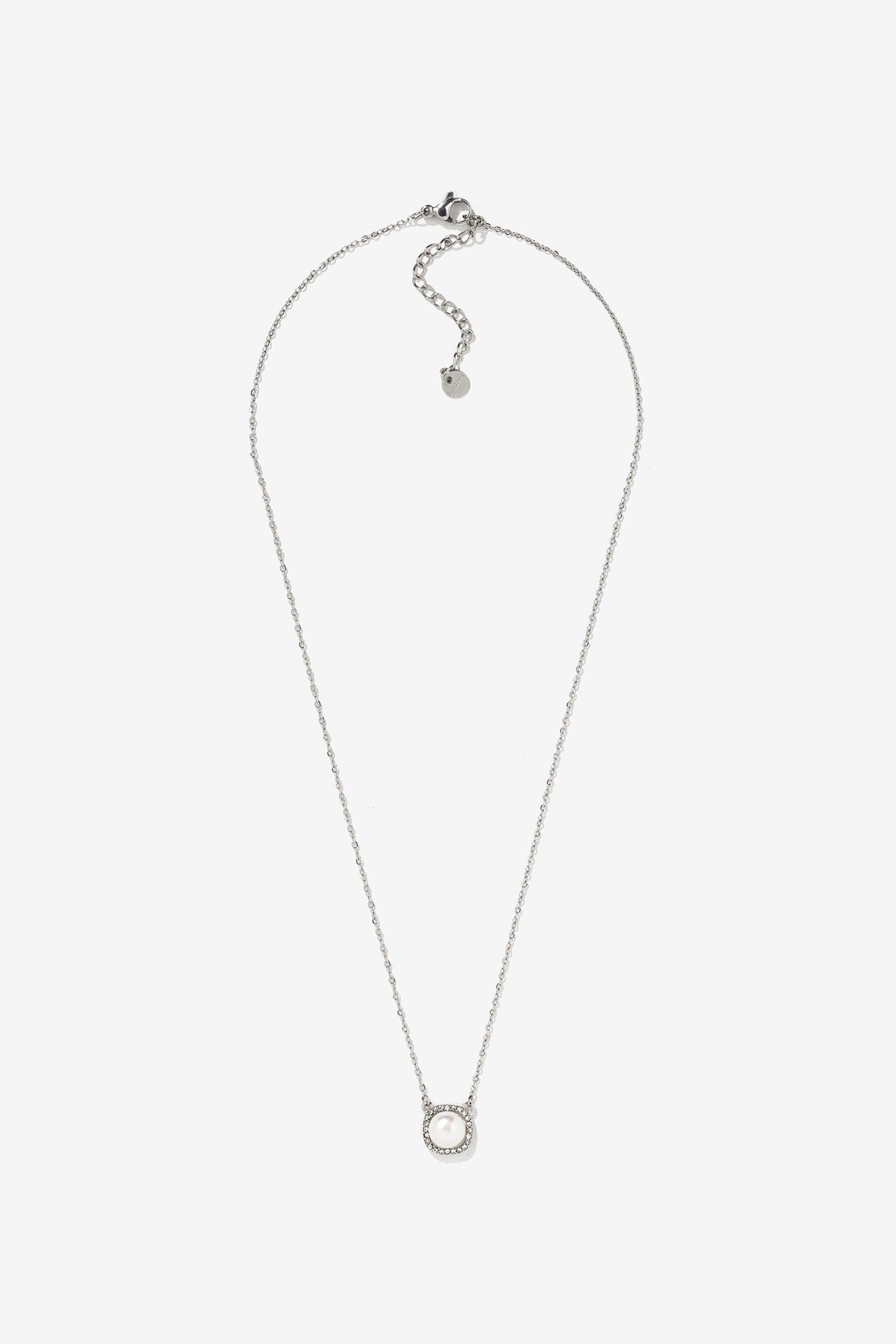 Collar de Acero con Perla