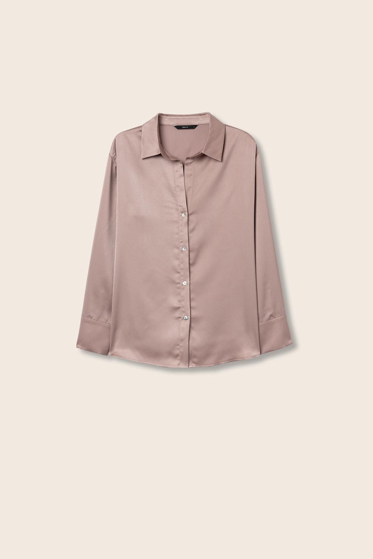 Camisa Acetinada Relaxed Fit