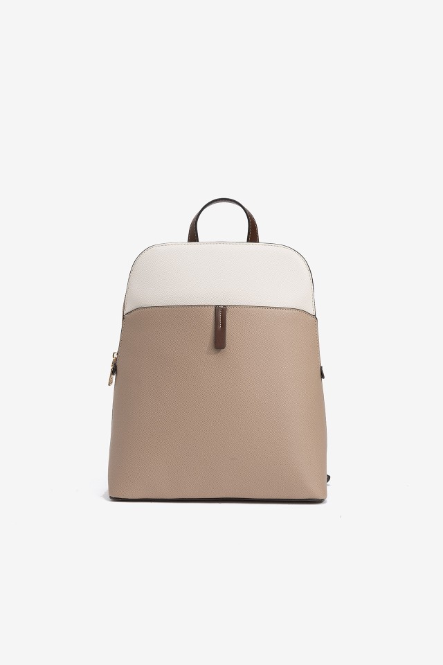 Mochila Efecto Piel Tricolor