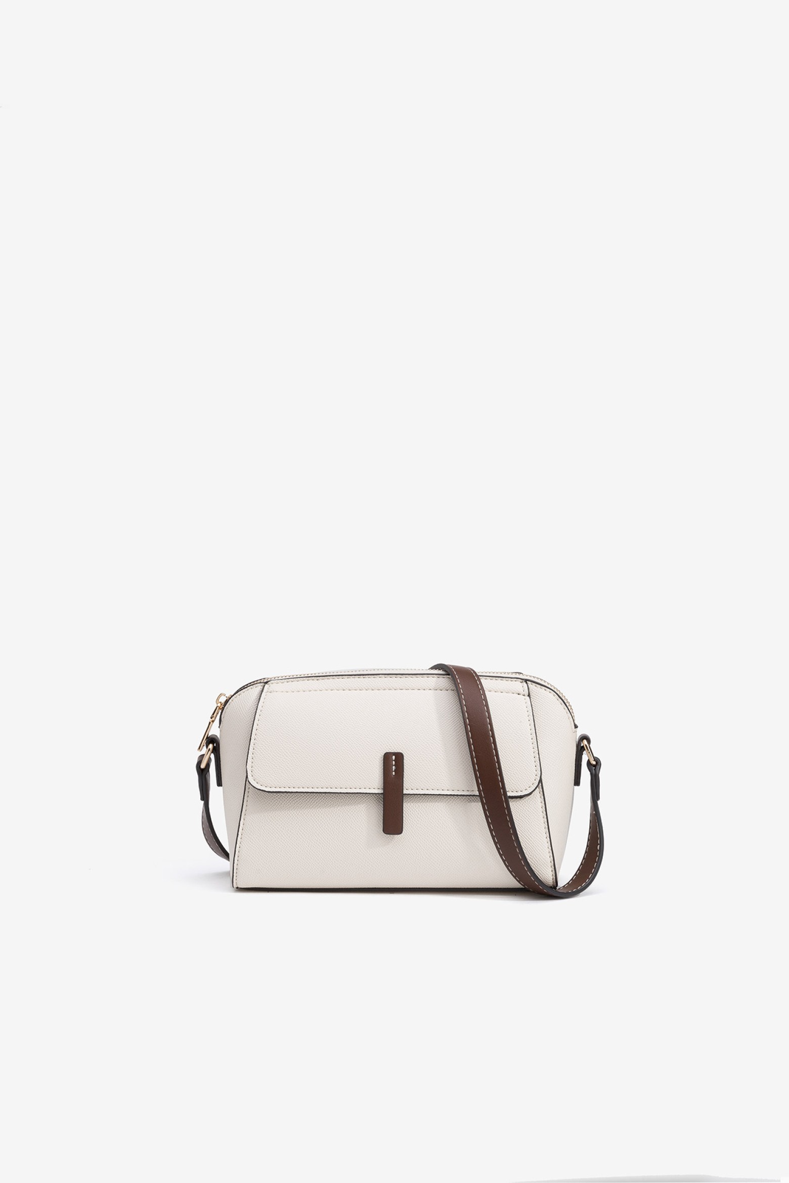 Shoulder Bag with Flap Pocket