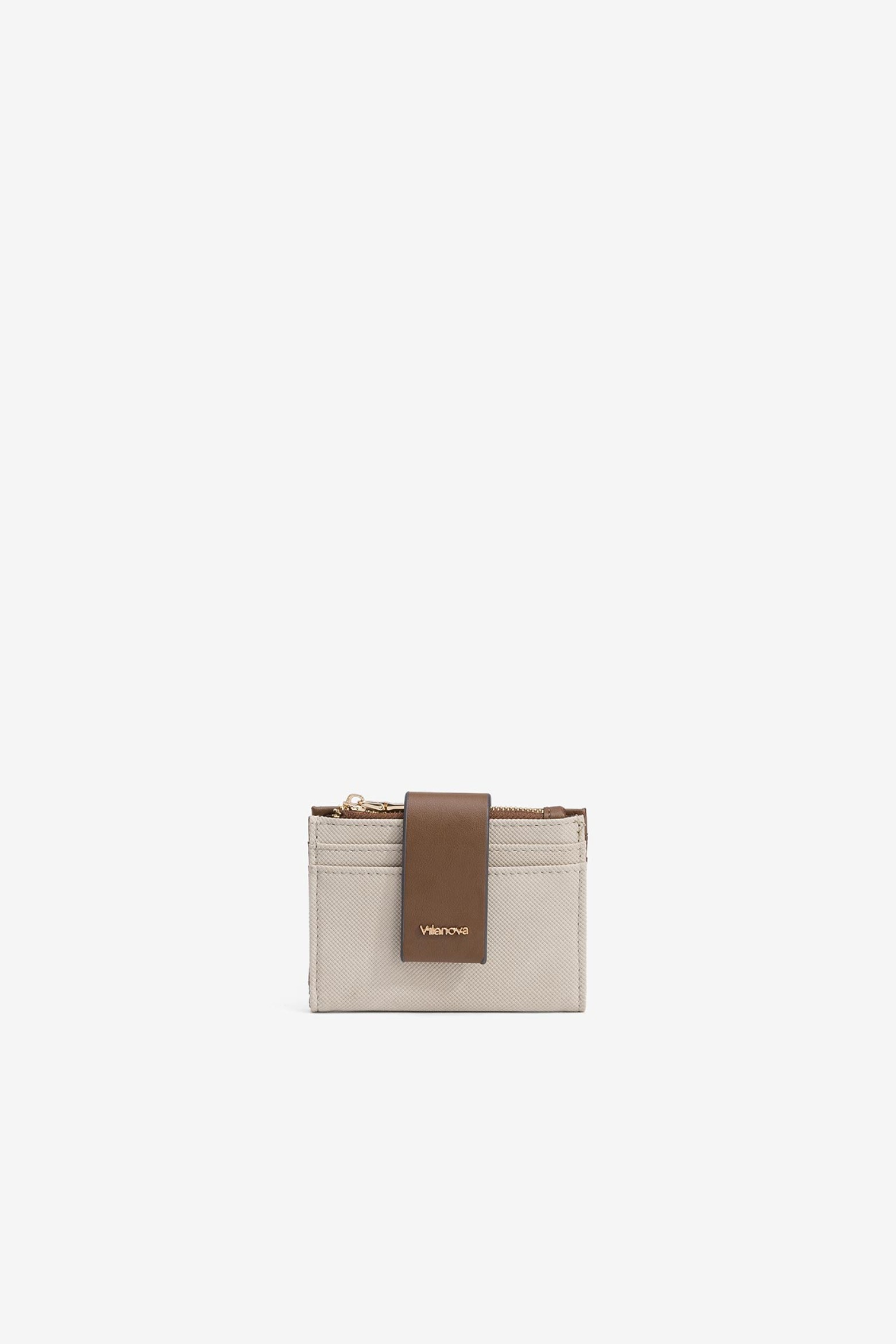 Porta Moedas Bicolor com Pala