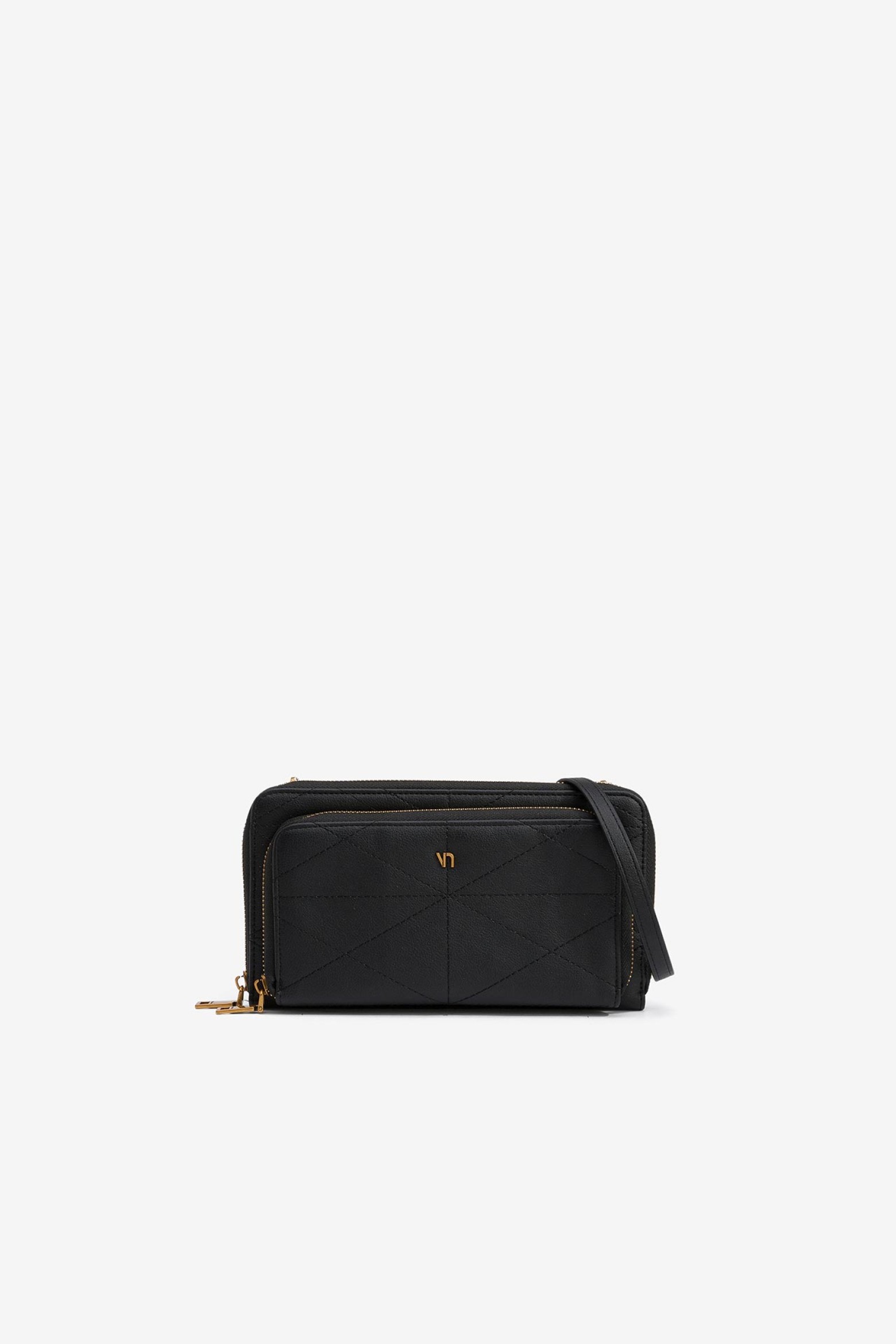 Tricolor Wallet with Flap