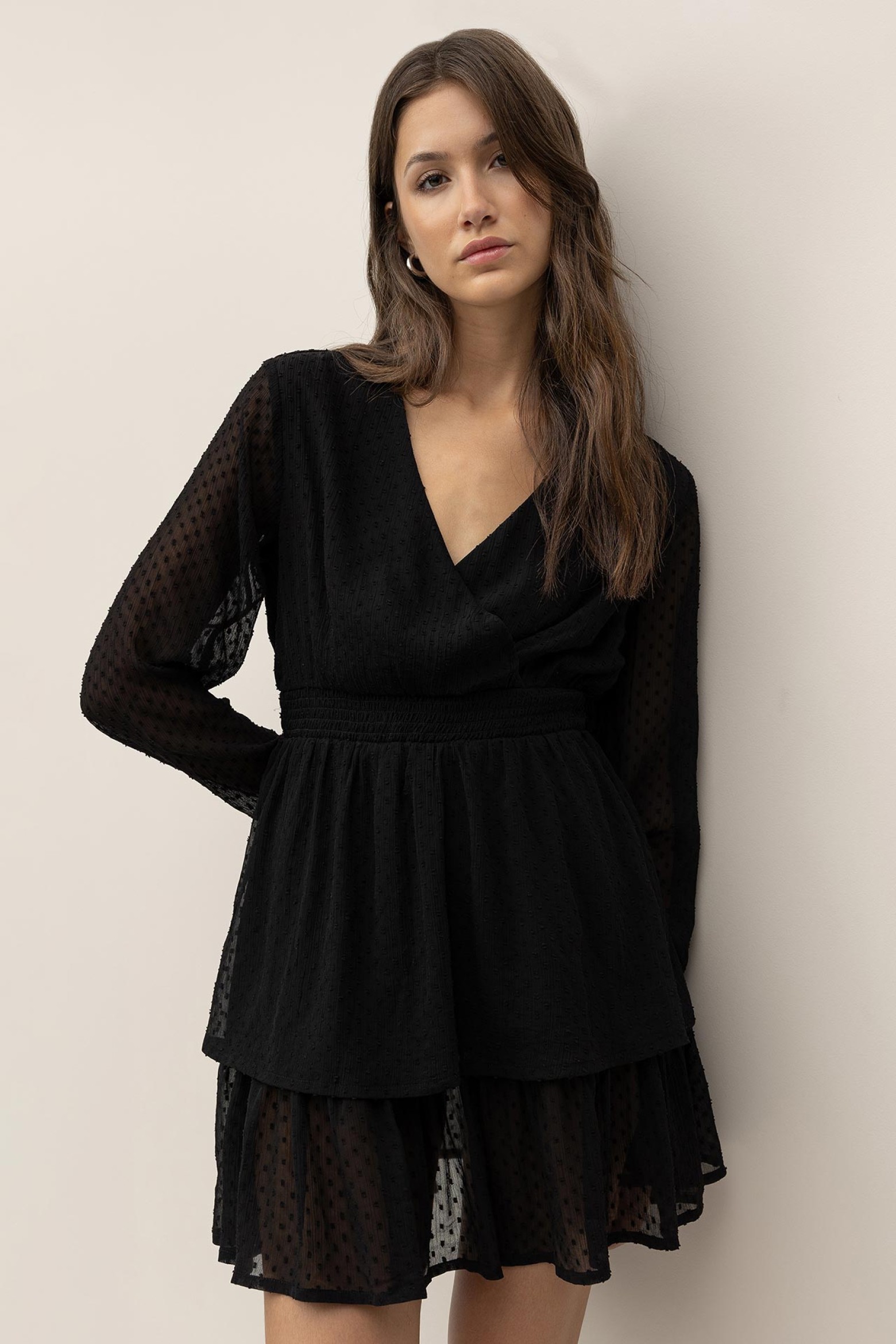 Short Dress with Ruffles