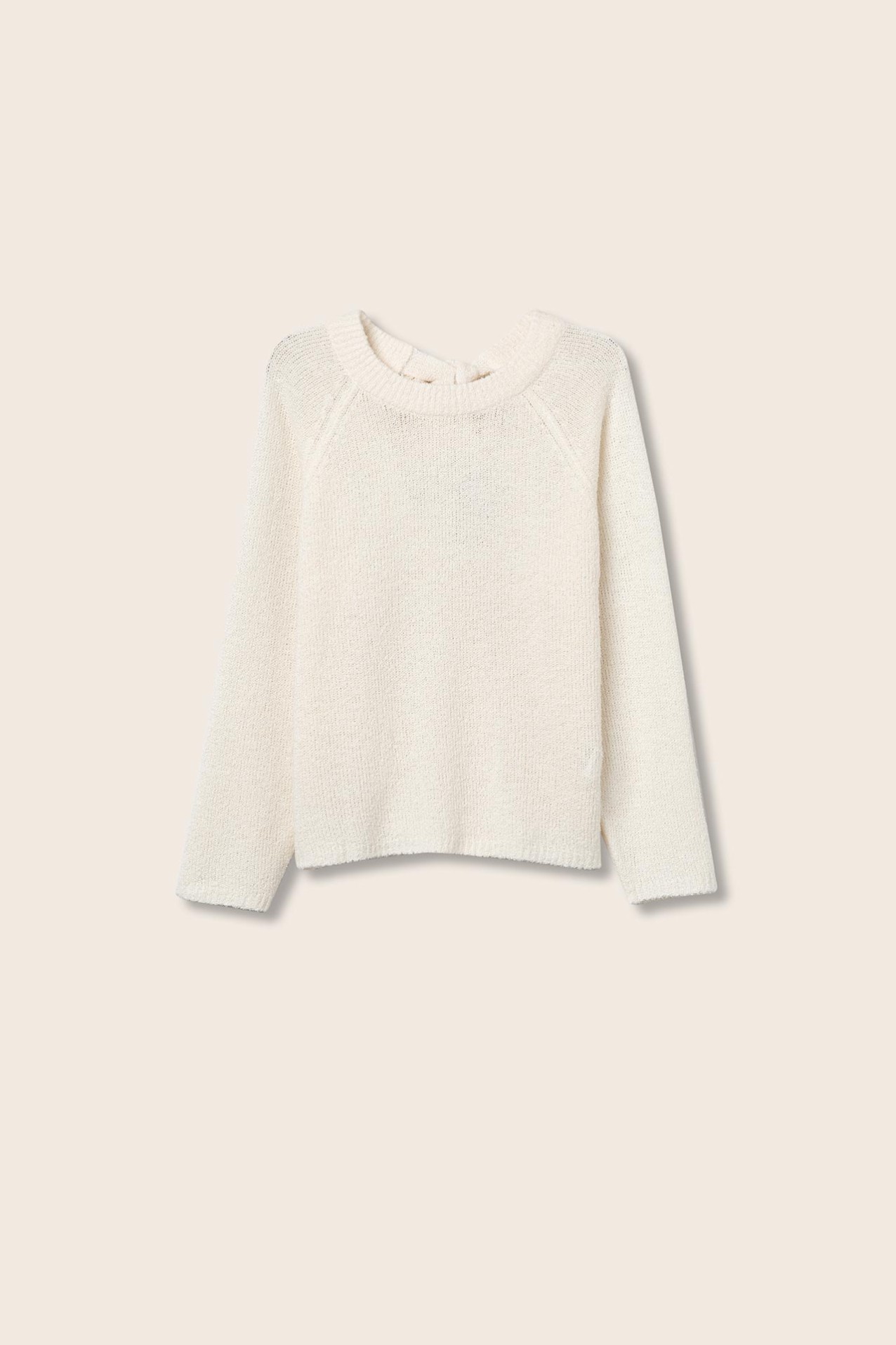 Relaxed Fit Sweater with Open Back