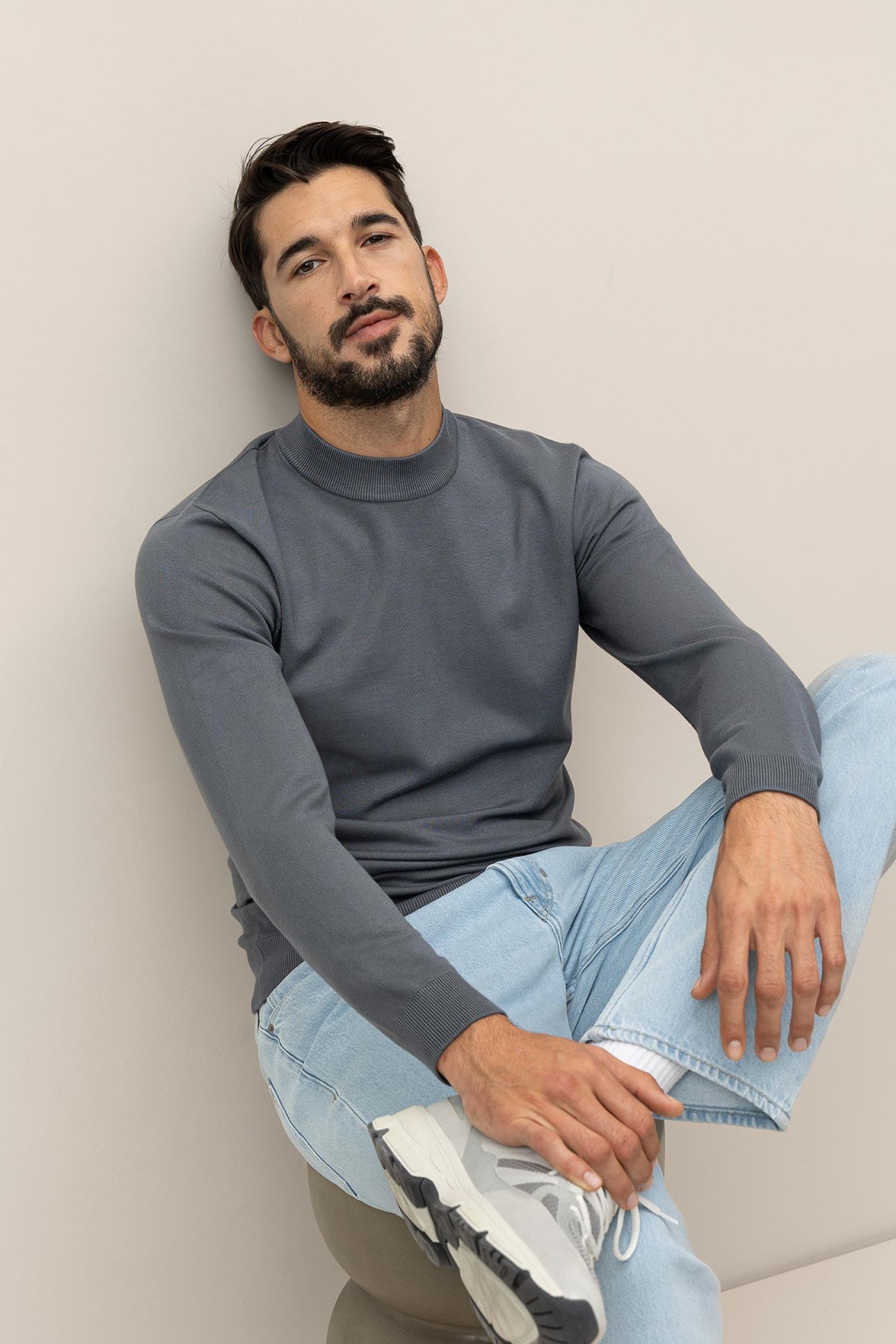 Camisola de Malha Meia gola