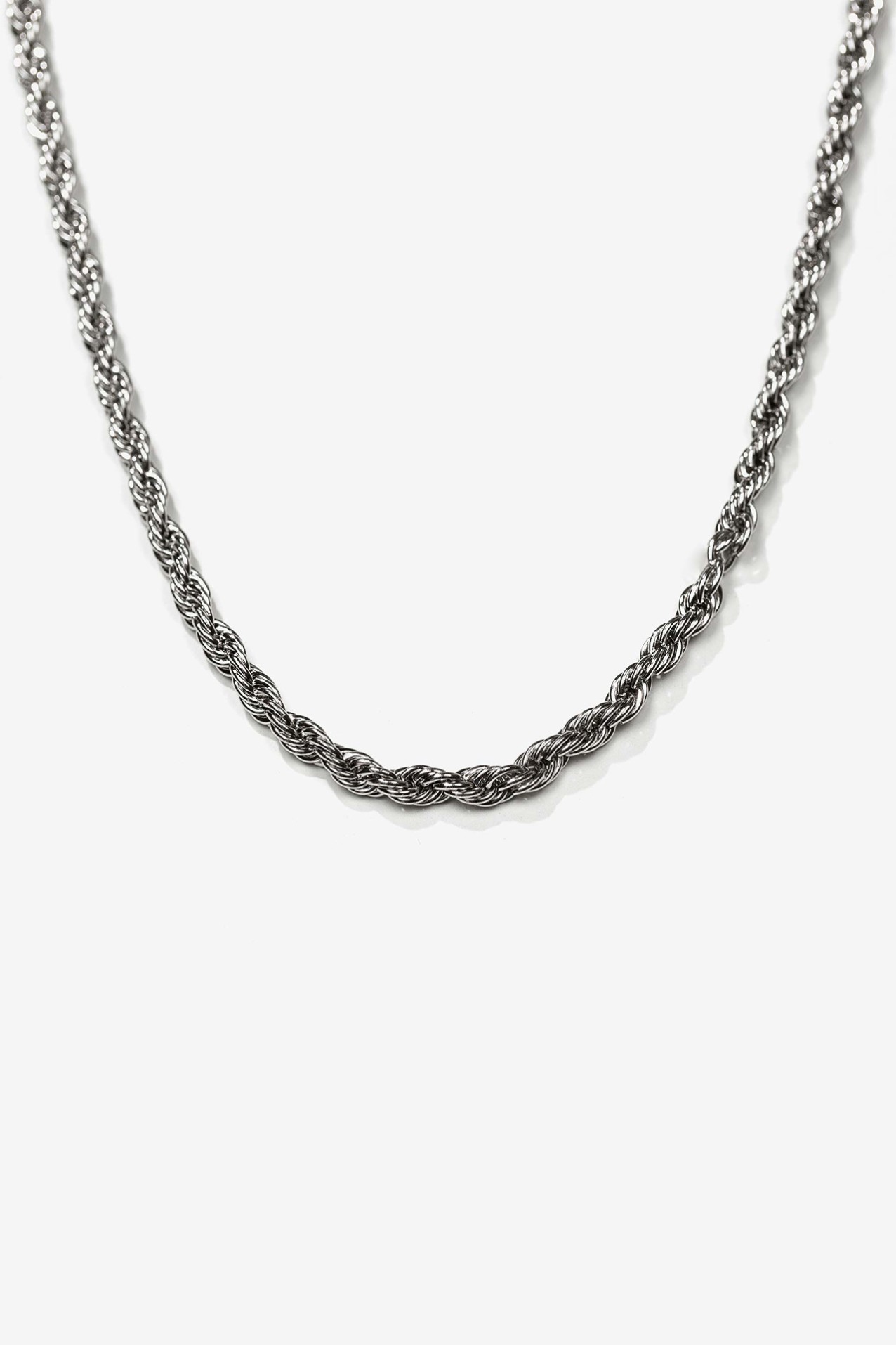 Colar Torcido de Ao Inoxidvel