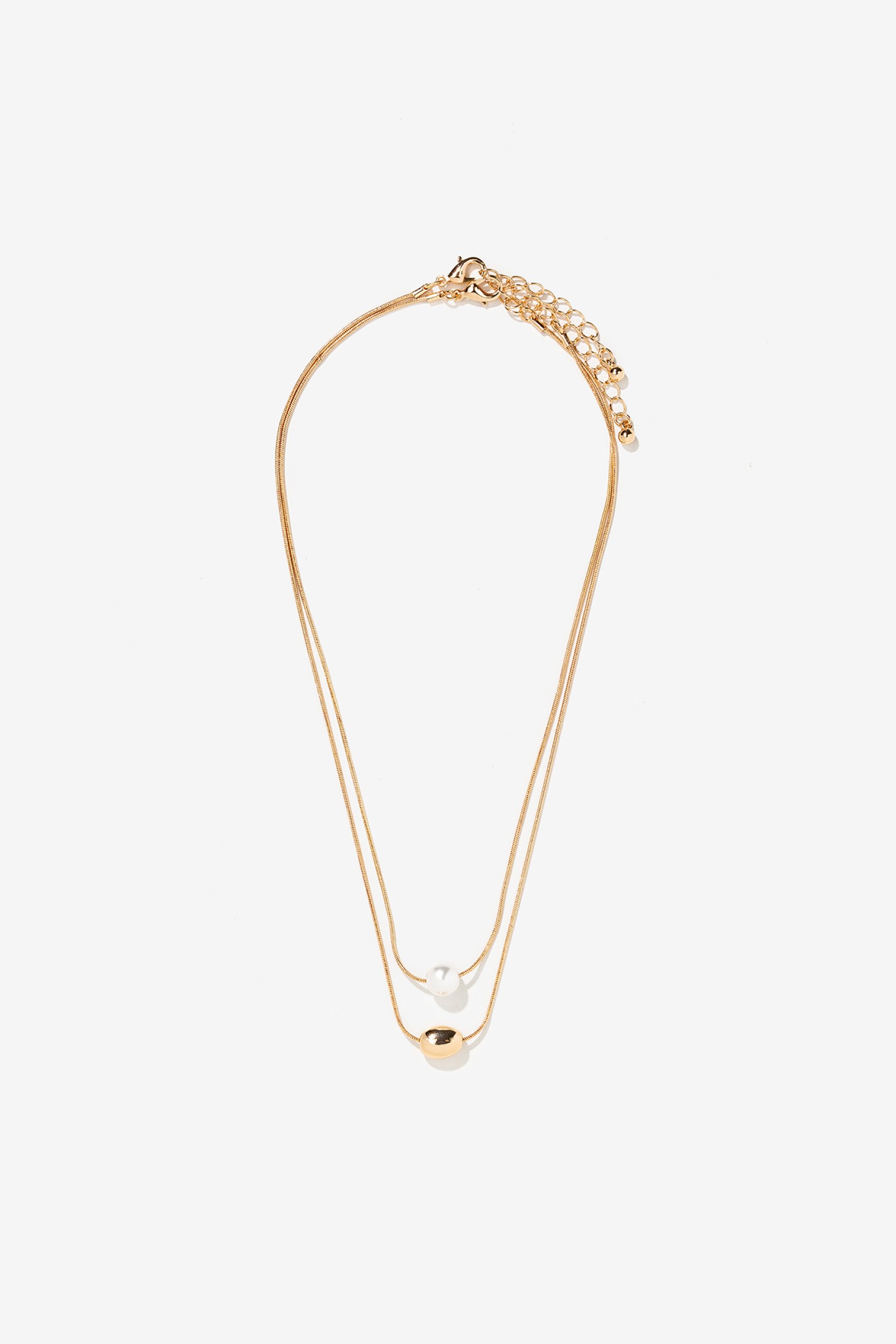 Pack of 2 Oval Pendant Necklaces