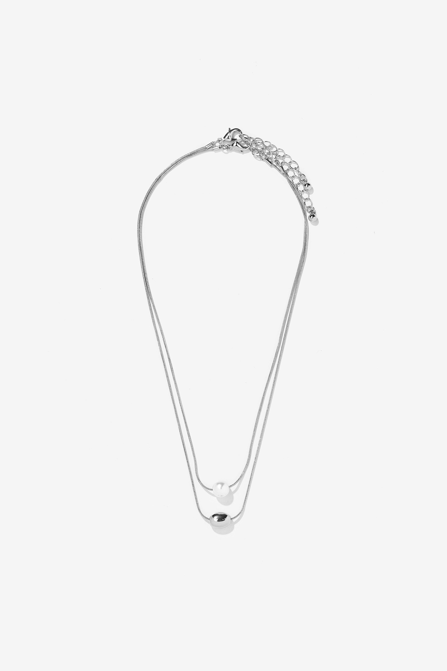 Paquete de 2 Collares con Efecto Perla