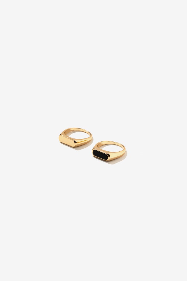 Pack de 2 Anillos con Acrlico
