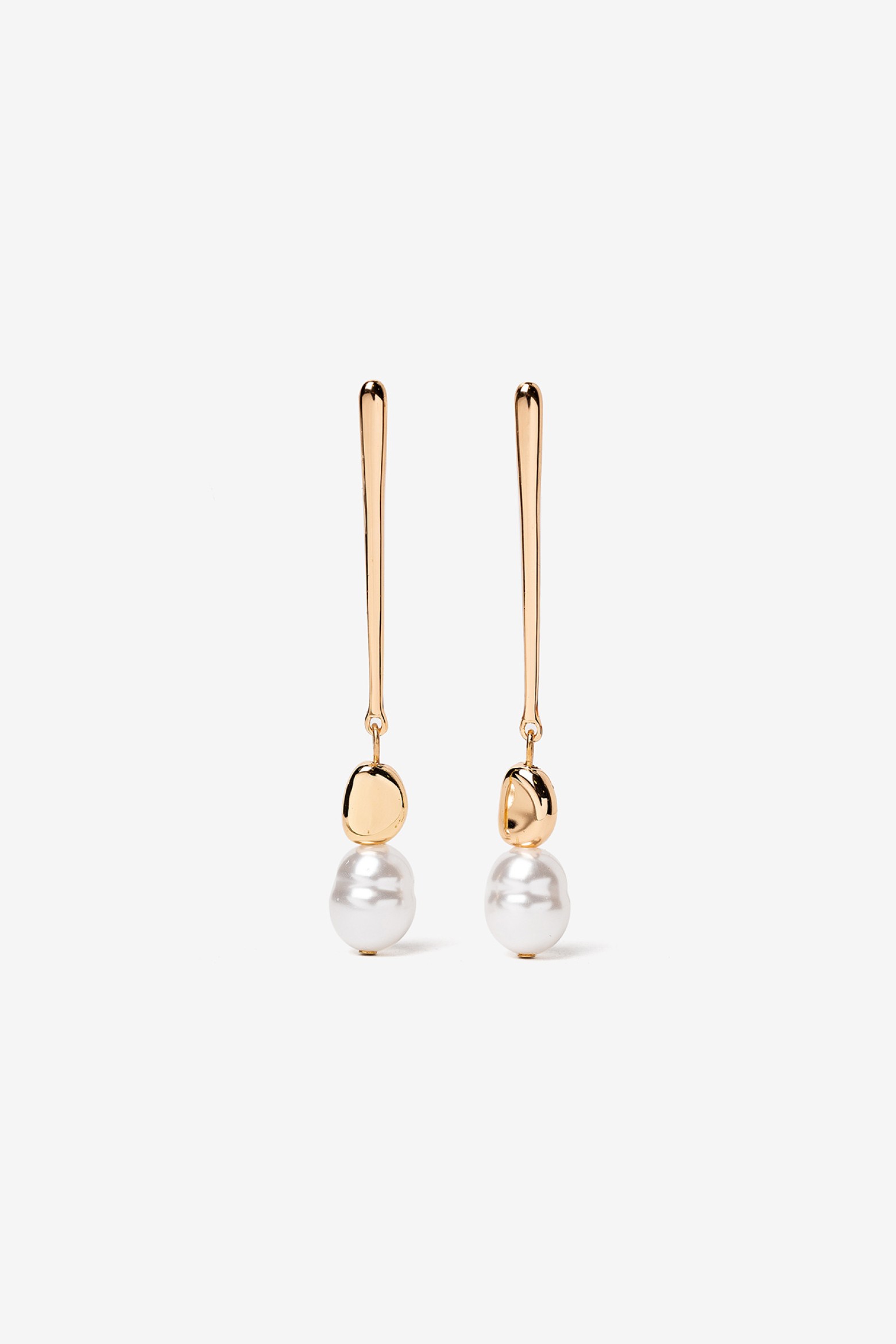 Pendientes Largos de Mostacillas Efecto Perla