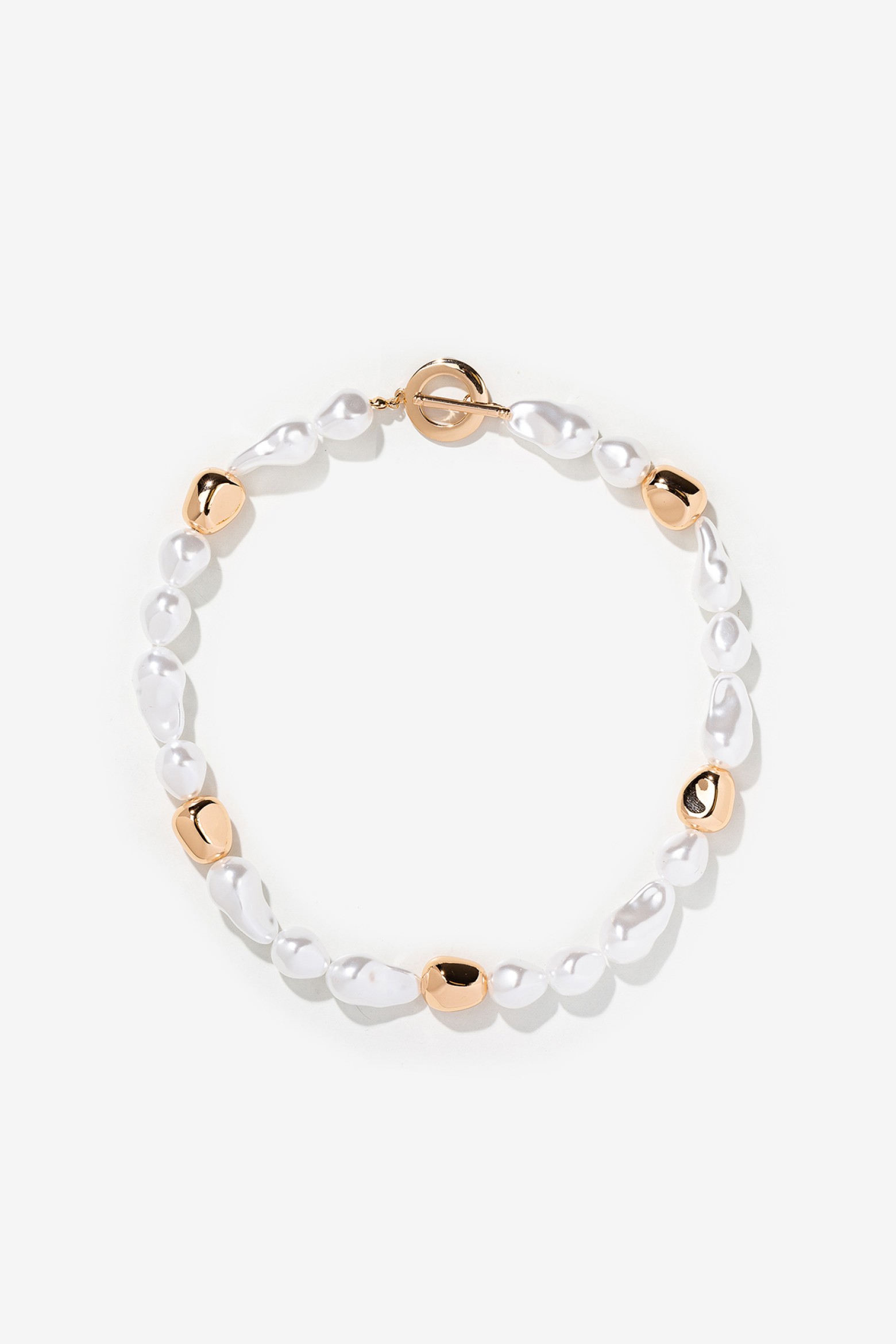 Collar de Mostacillas Efecto Perla