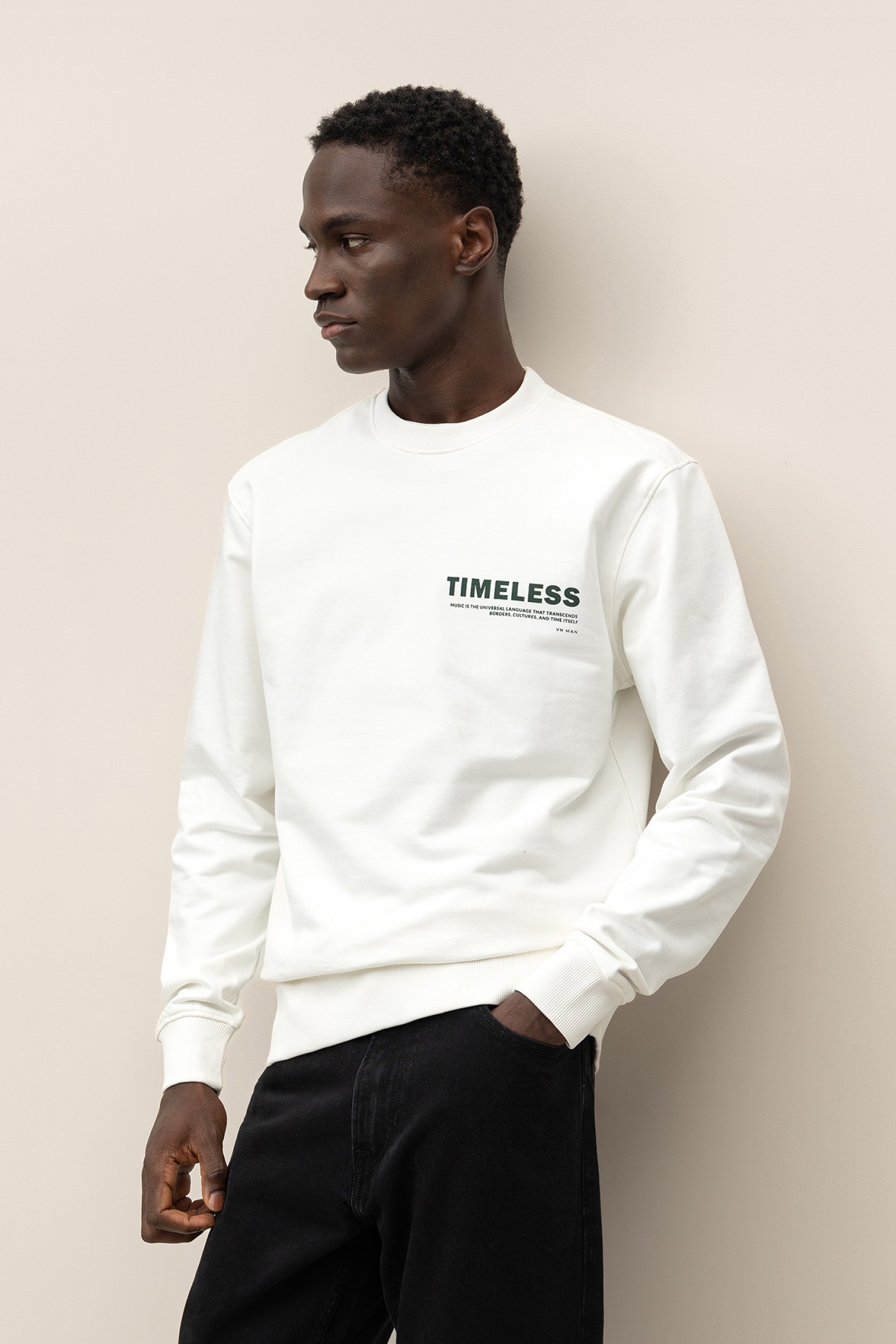 Sudadera de Algodn Estampada