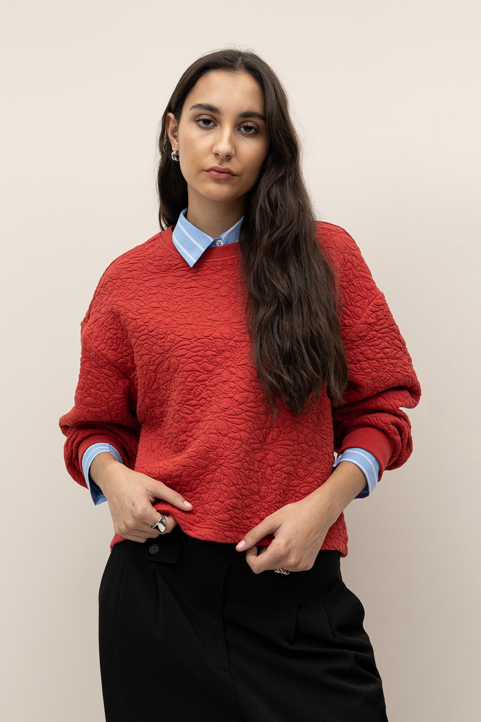 Relaxed Embroidered Sweatshirt