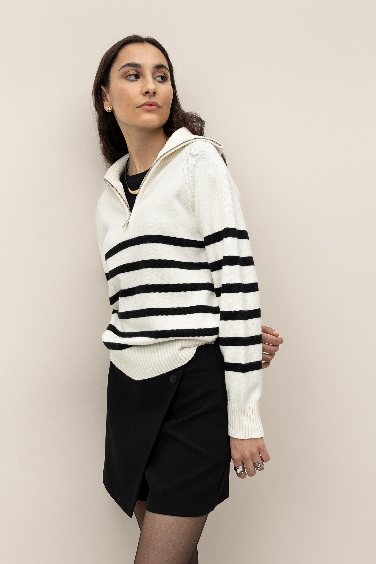 Camisola Relaxed com Fecho
