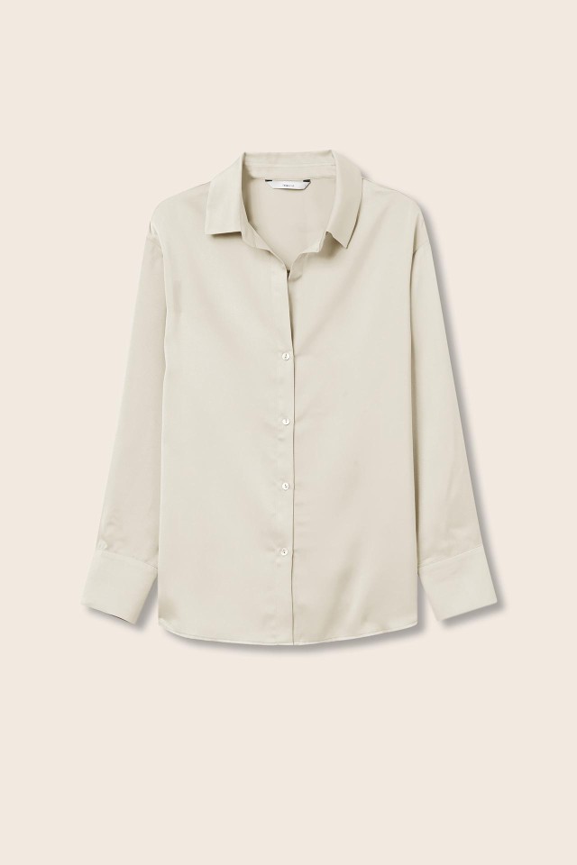 Camisa Relaxed Acetinada Camisa Relaxed Acetinada