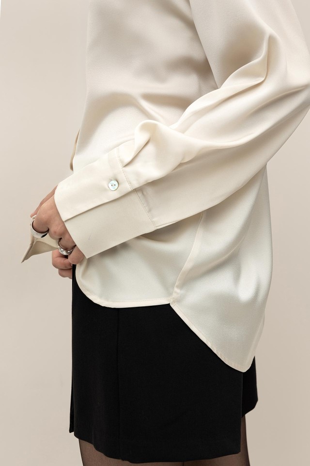 Camisa Relaxed Acetinada Camisa Relaxed Acetinada