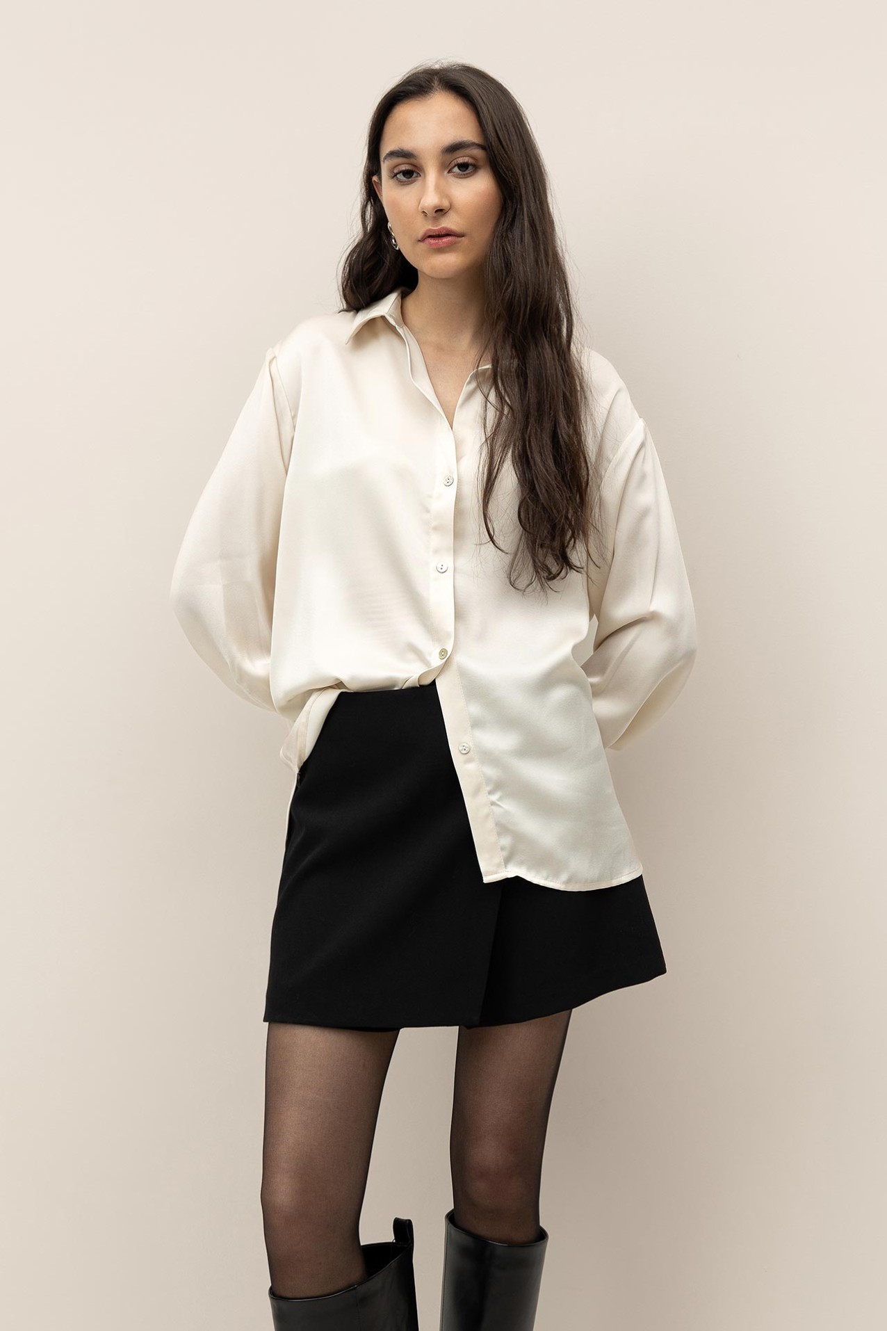 Camisa Relaxed Acetinada