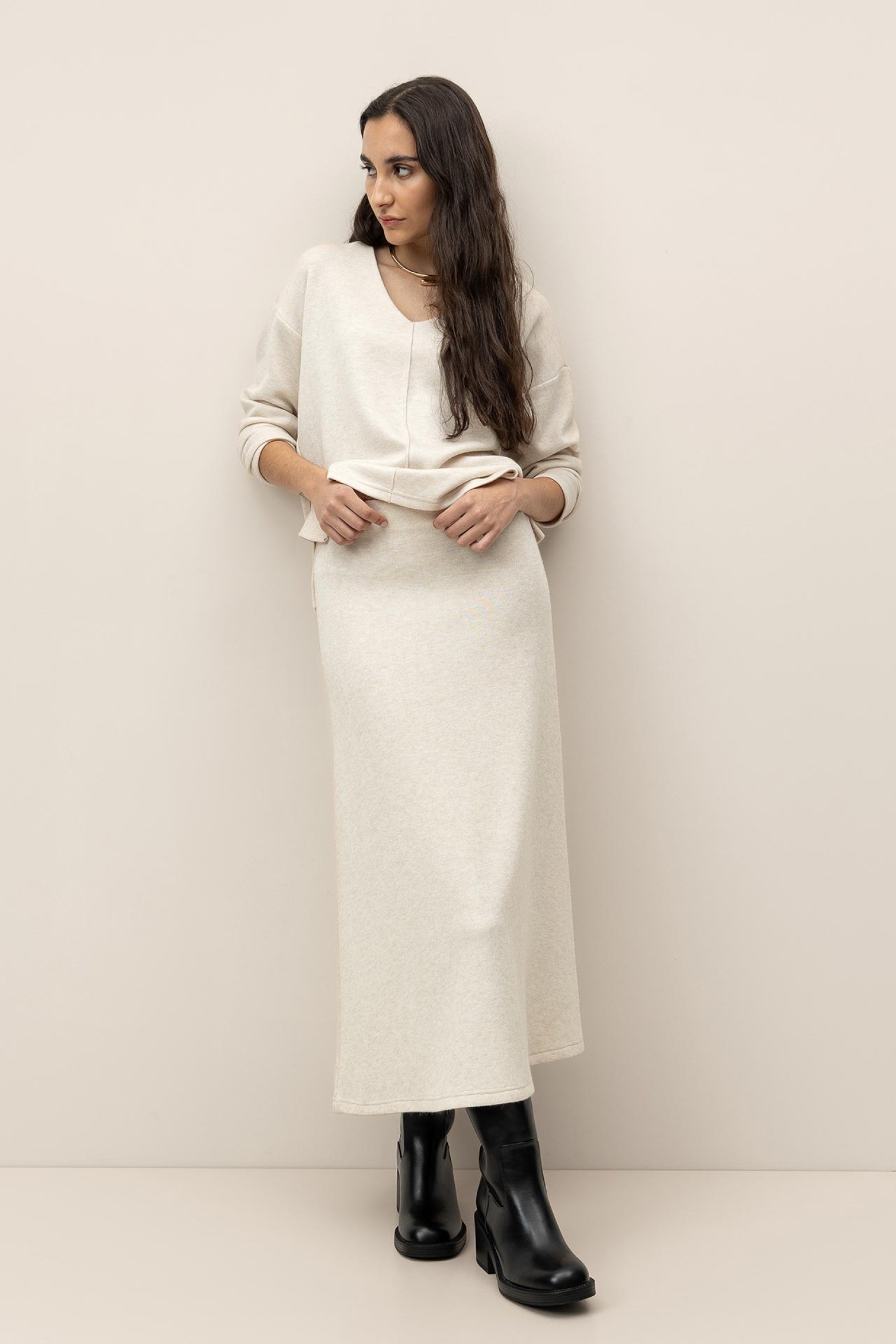 Knit Midi Skirt