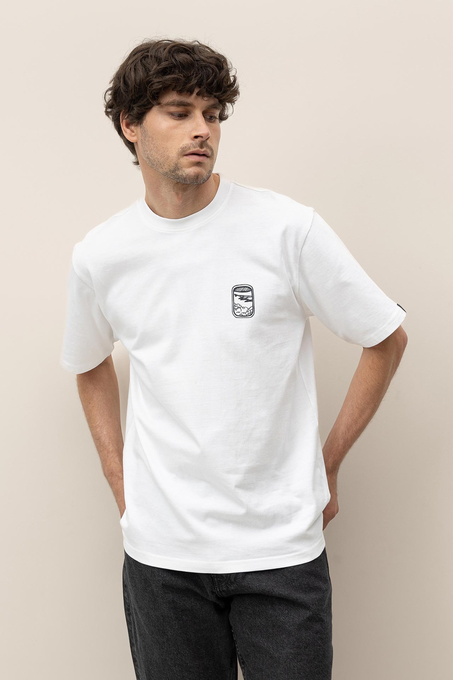 Relaxed T-Shirt Embossed Print
