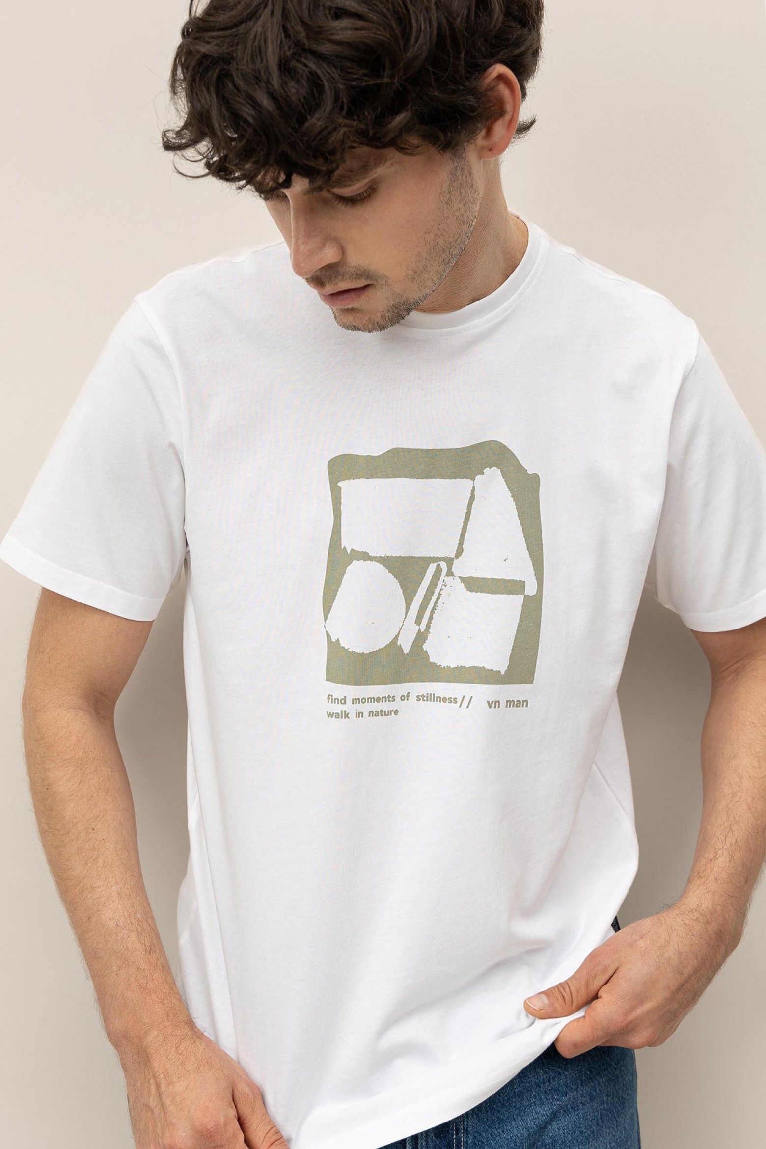 T-shirt de Algodo Estampada