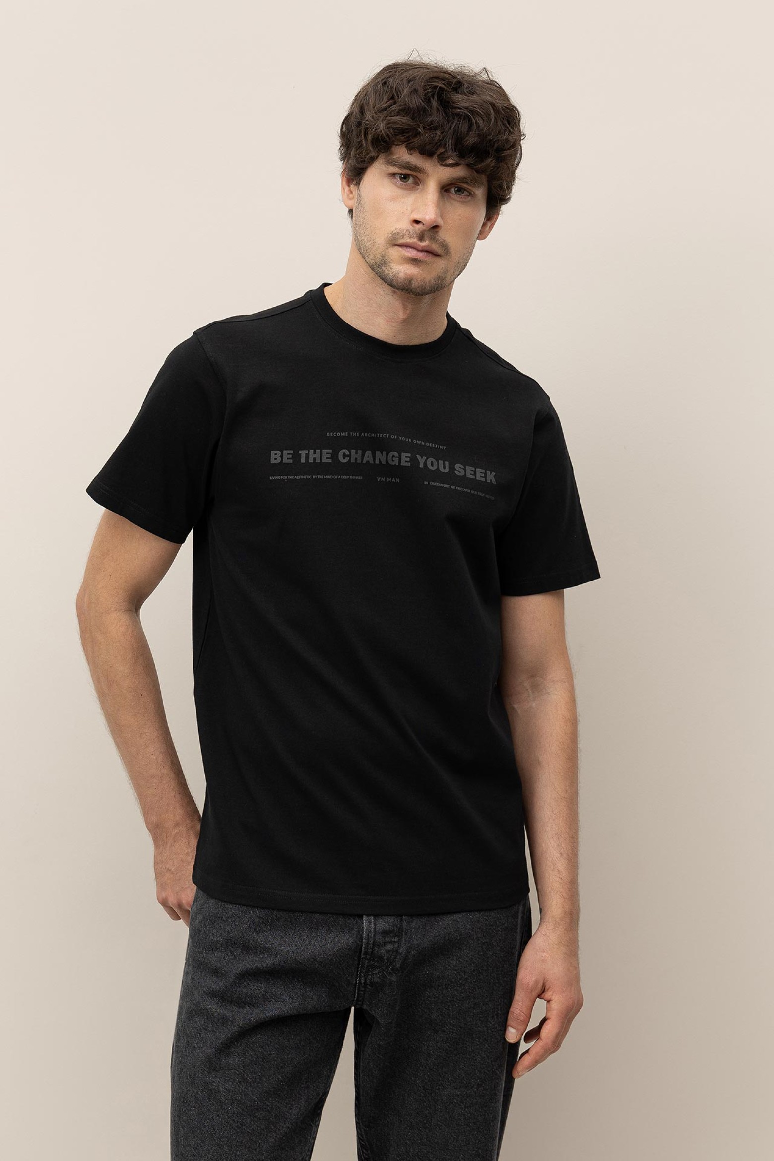 T-shirt de Algodo Estampada