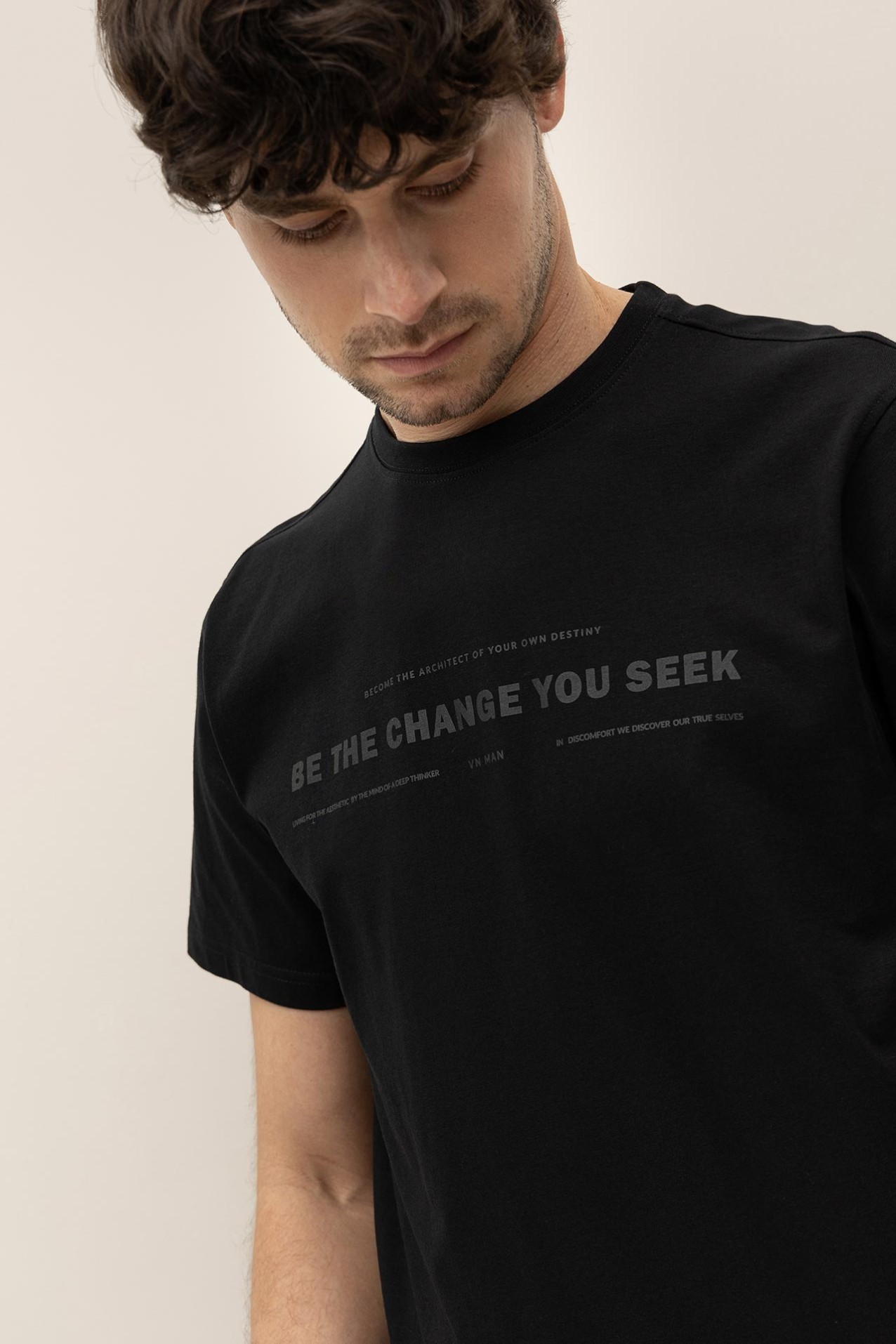 T-shirt de Algodo Estampada