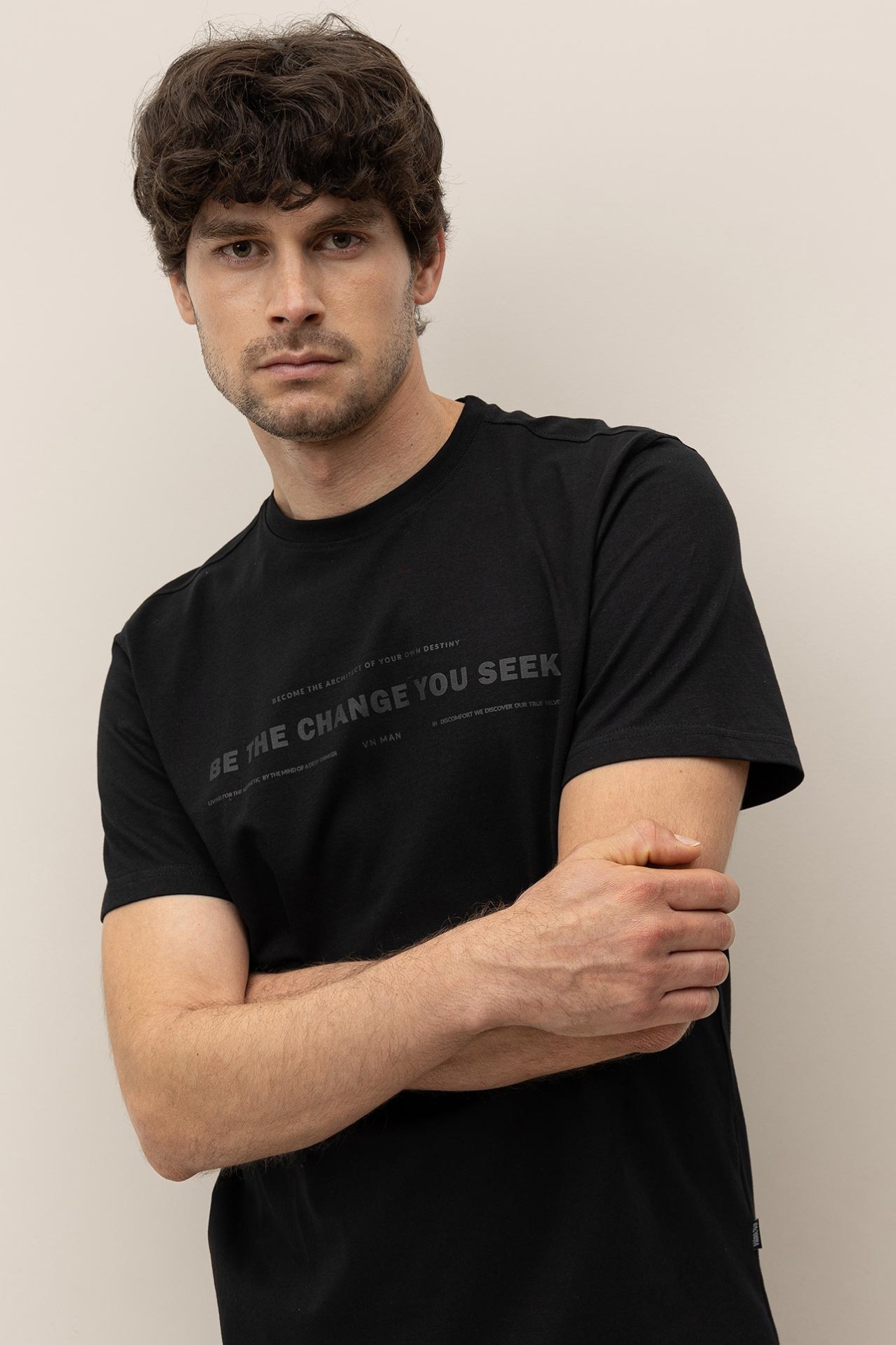 T-shirt de Algodo Estampada