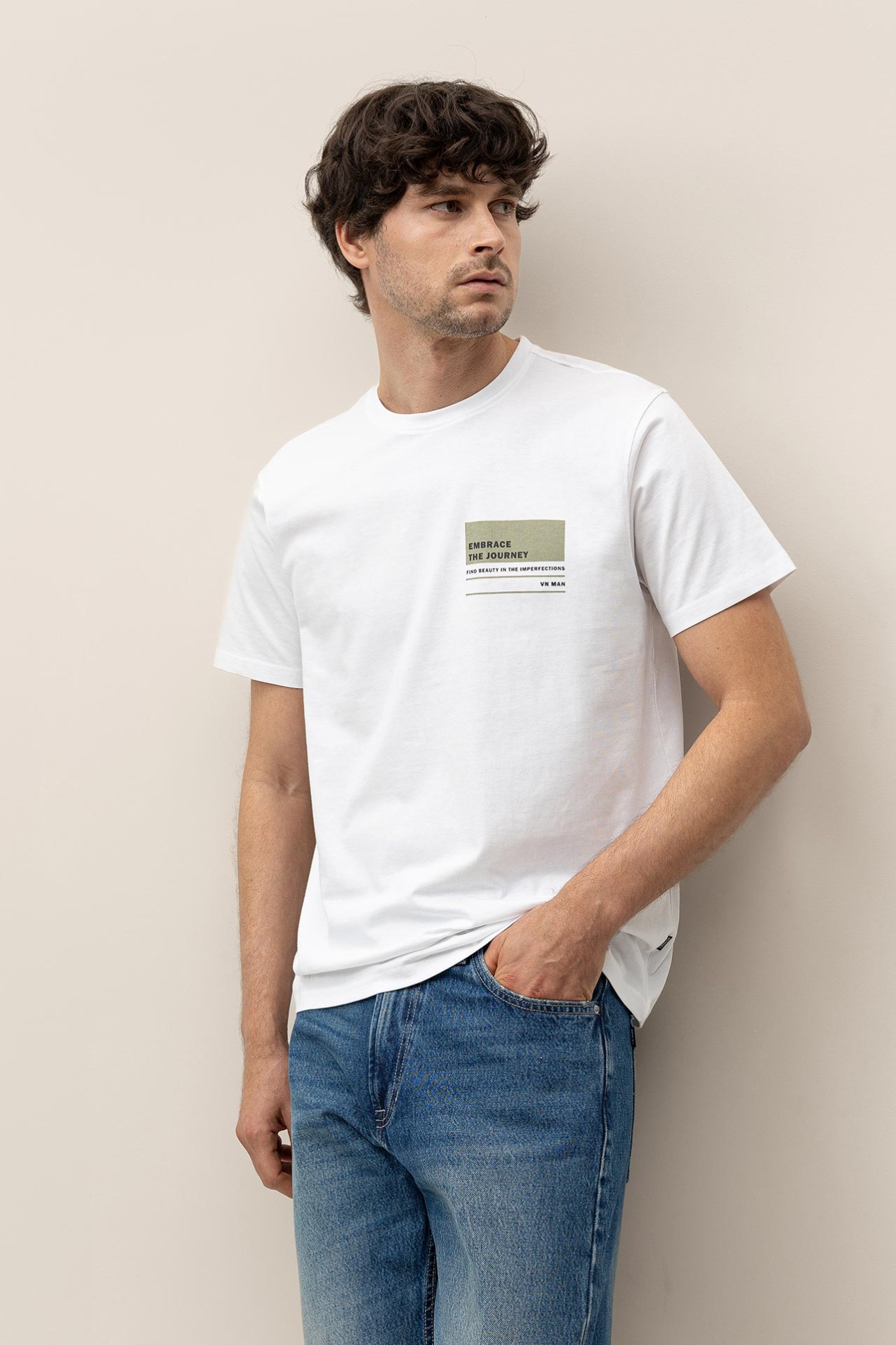 T-shirt de Algodo Estampada