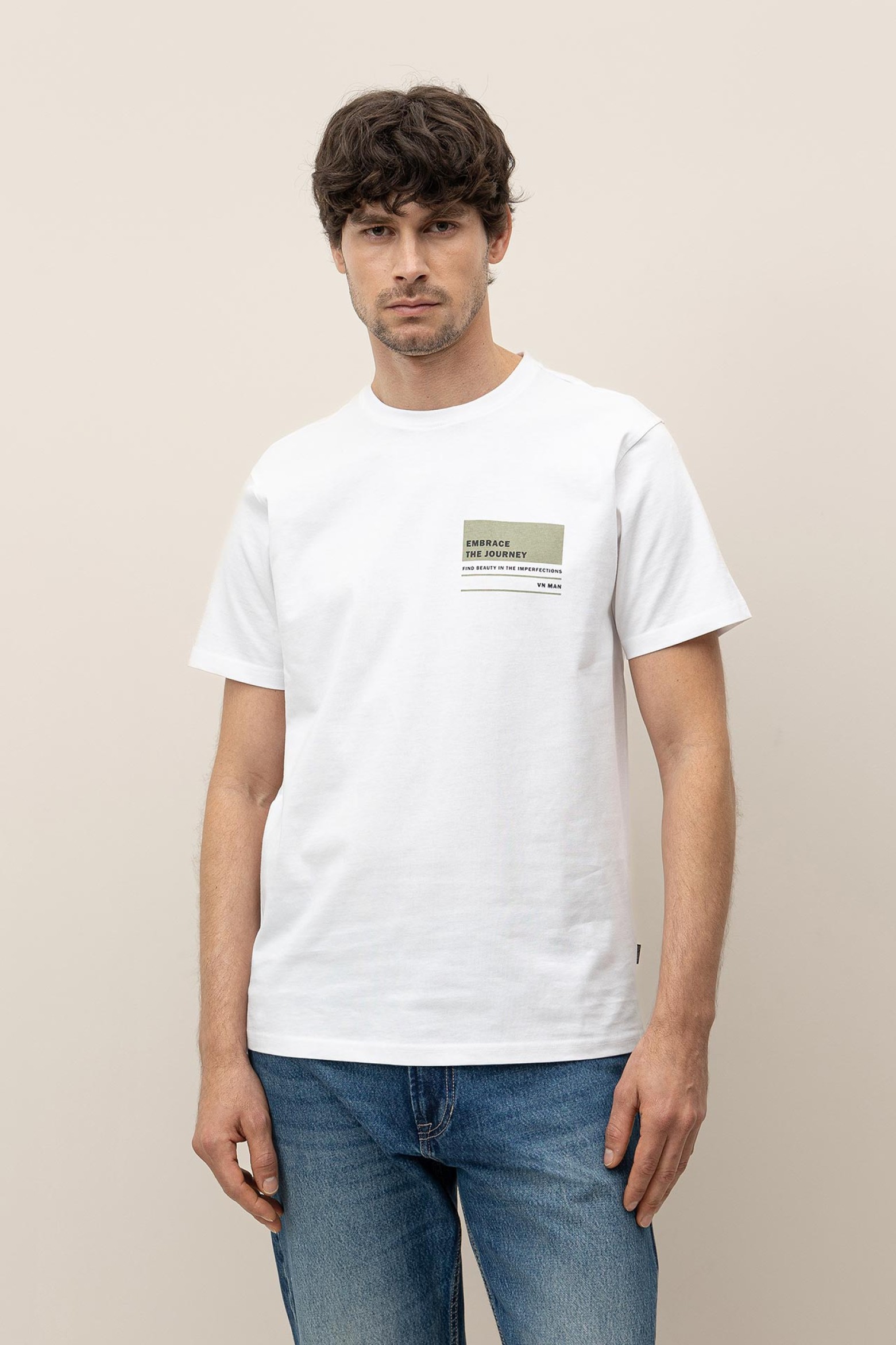 T-shirt de Algodo Estampada
