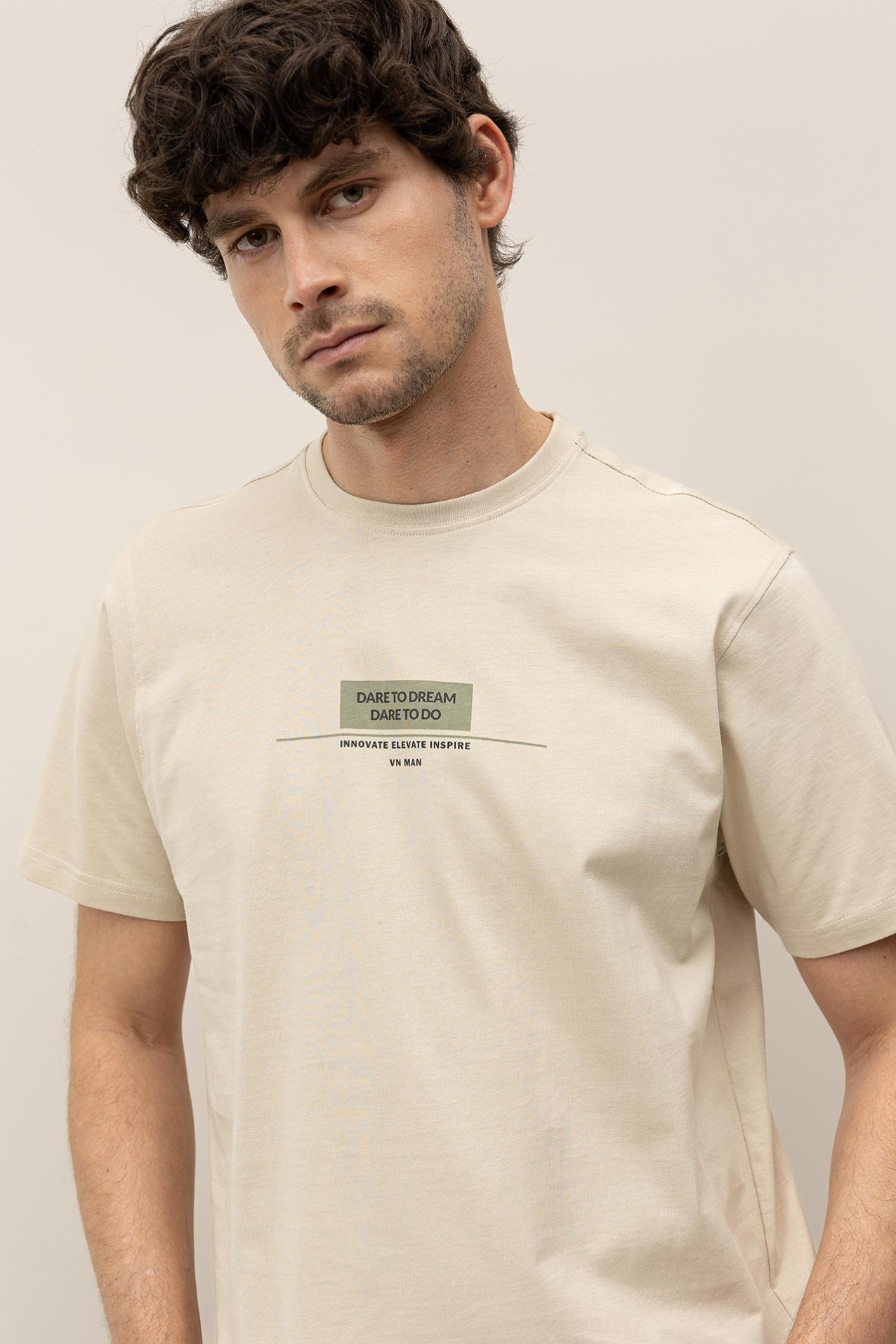 T-shirt de Algodo Estampada