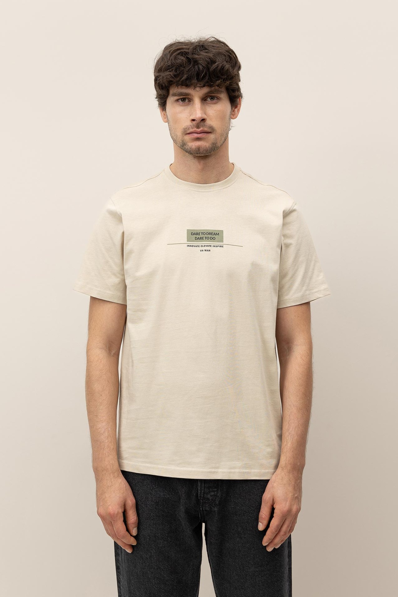 T-shirt de Algodo Estampada