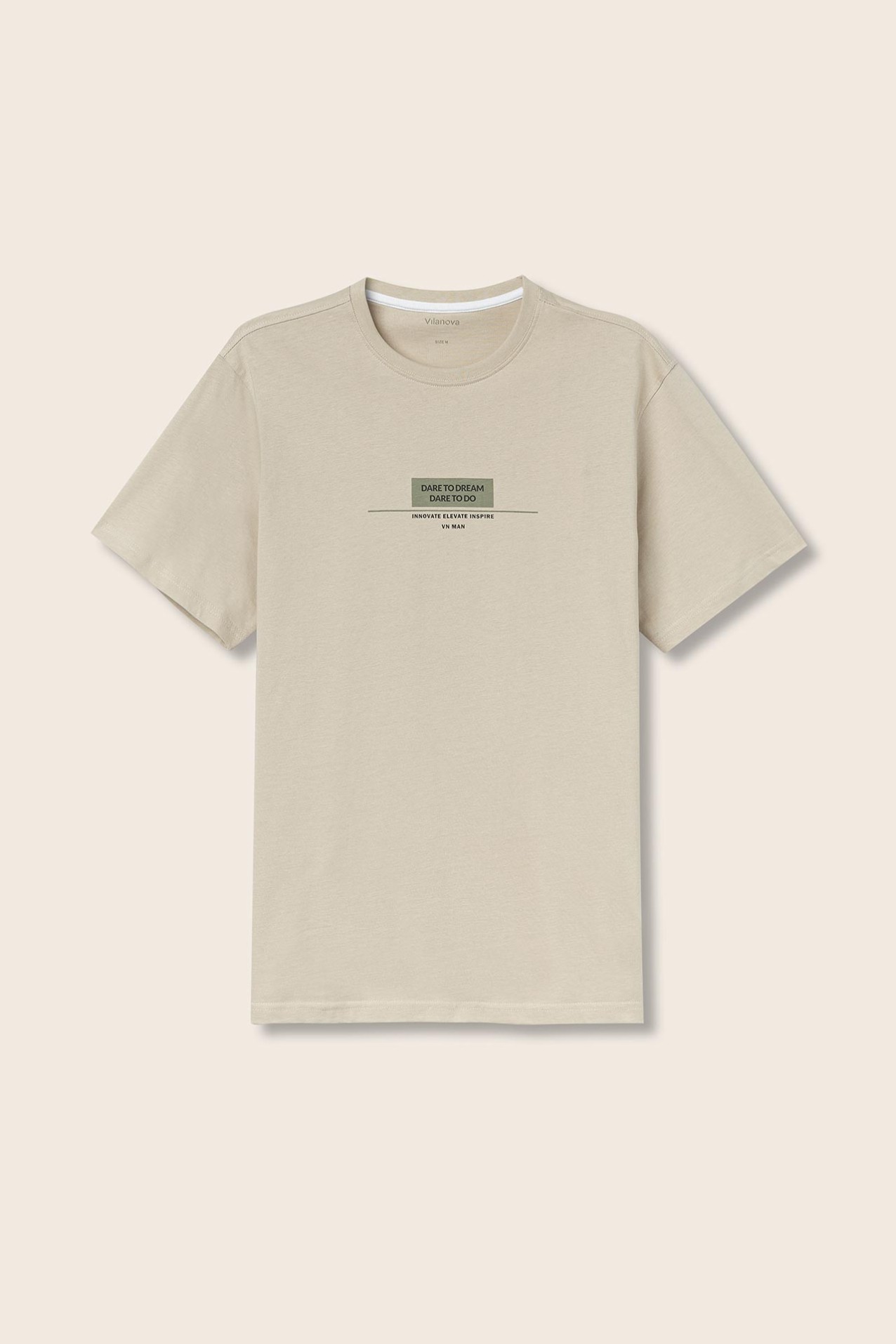 T-shirt de Algodo Estampada