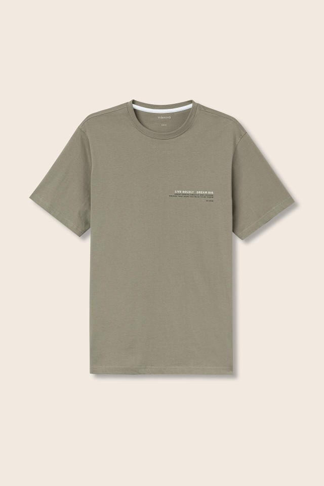 T-shirt de Algodão Estampada T-shirt de Algodão Estampada