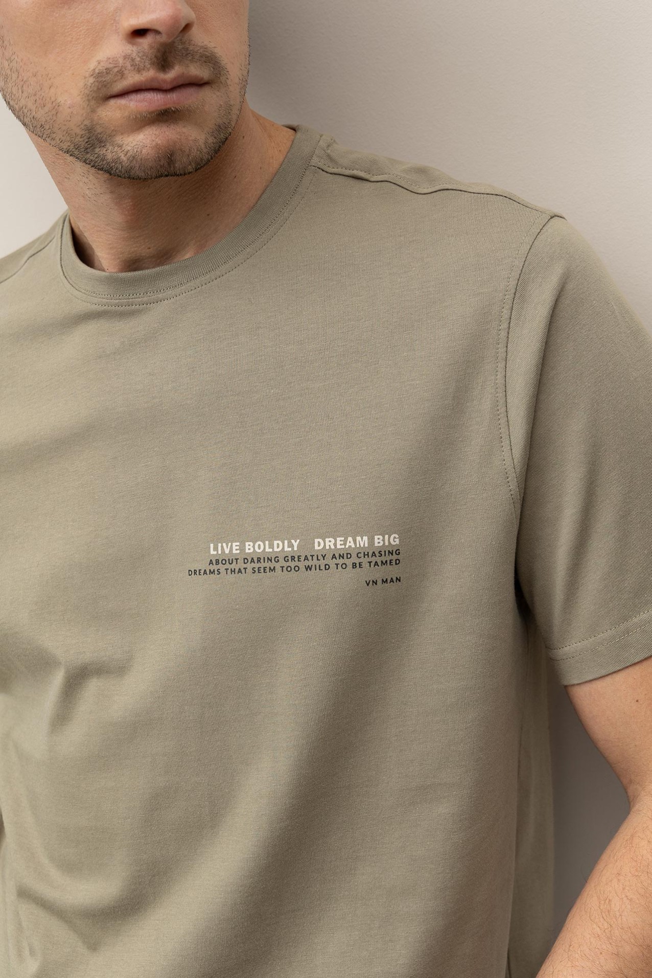 T-shirt de Algodo Estampada